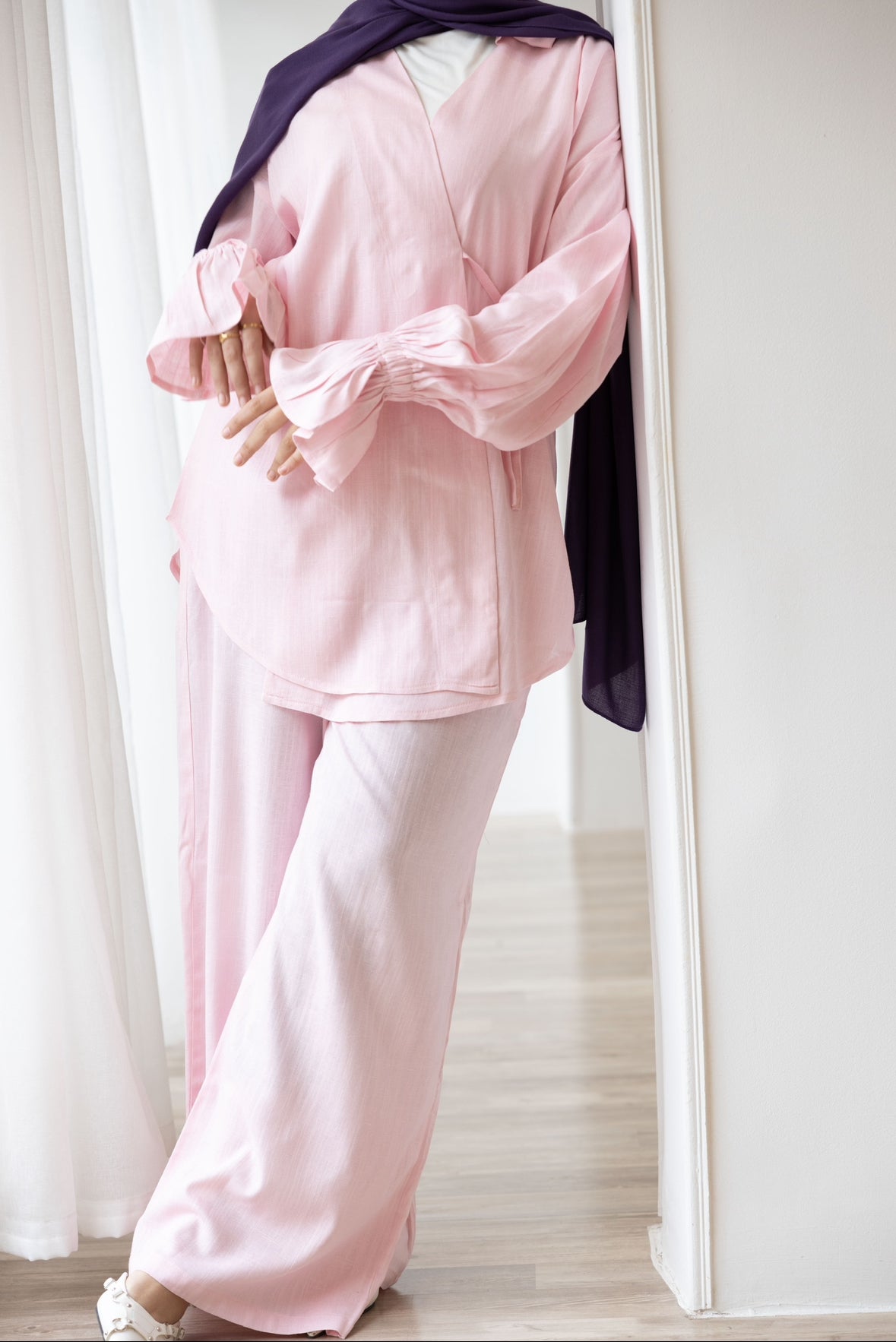 ASMC linen set in rose’