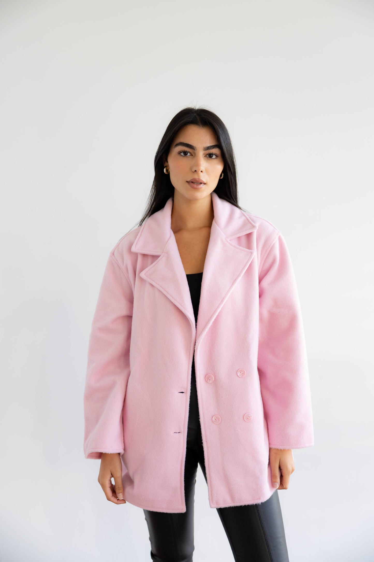 Fur Muse Jacket In Rose