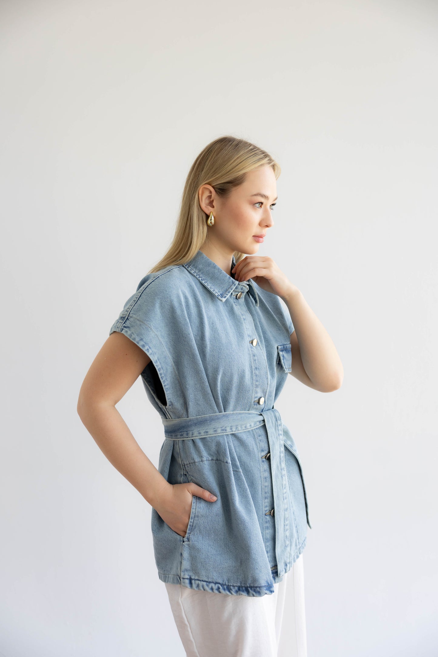 Born To Shine Denim Vest