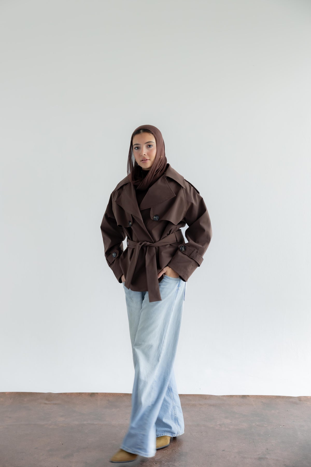 It Girl Energy Trench Coat - Macchiato