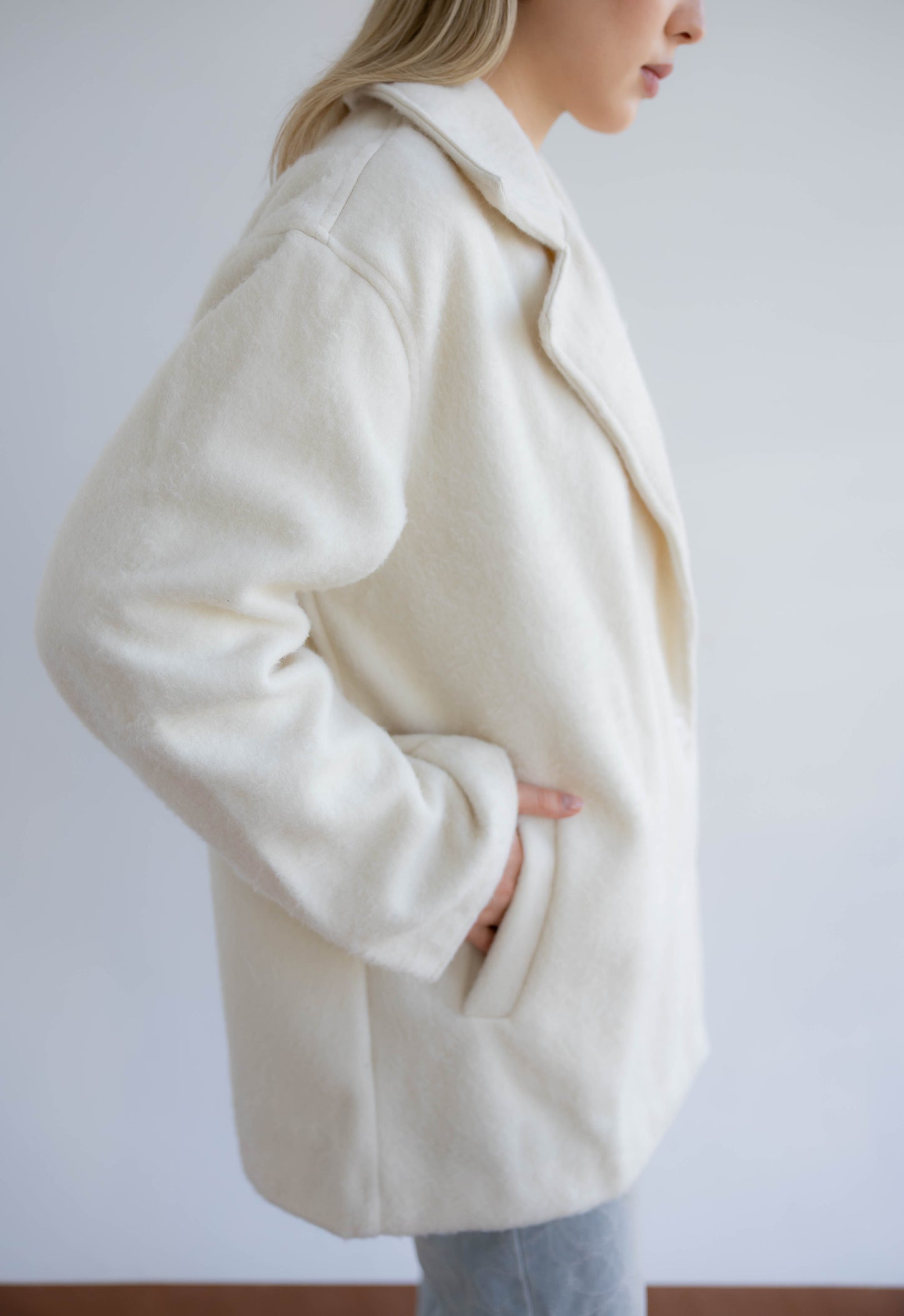 Fur Muse Jacket In Off-White