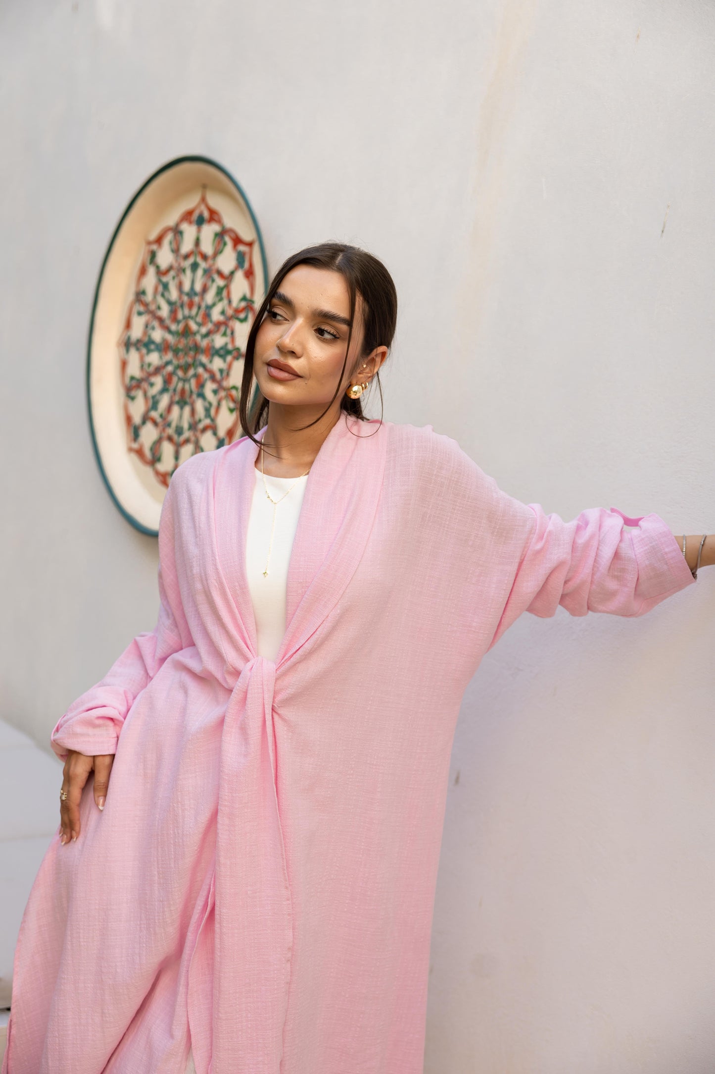 Sunset Flow Cardigan - Pink