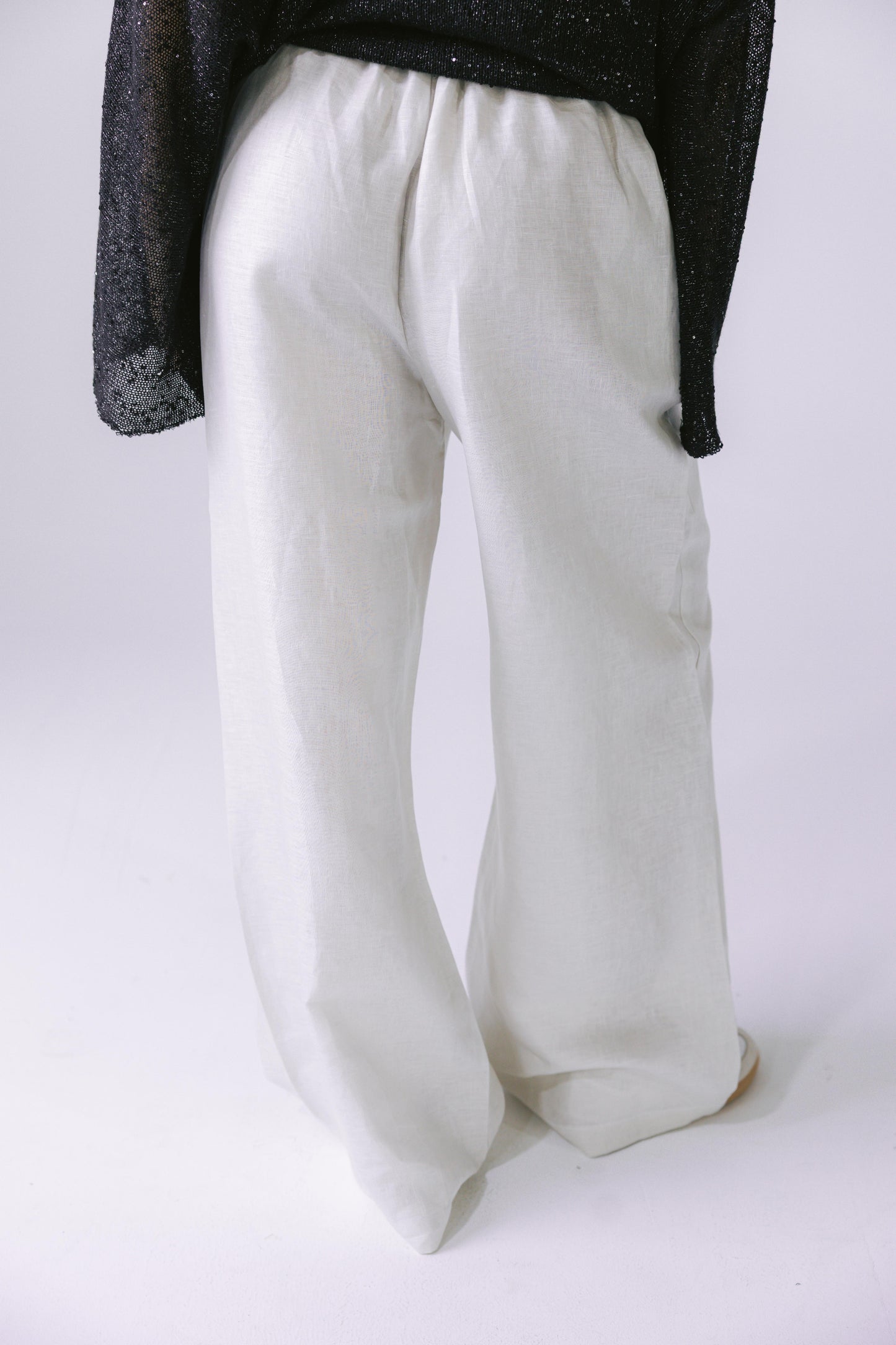 Pure Linen Pants - Greige