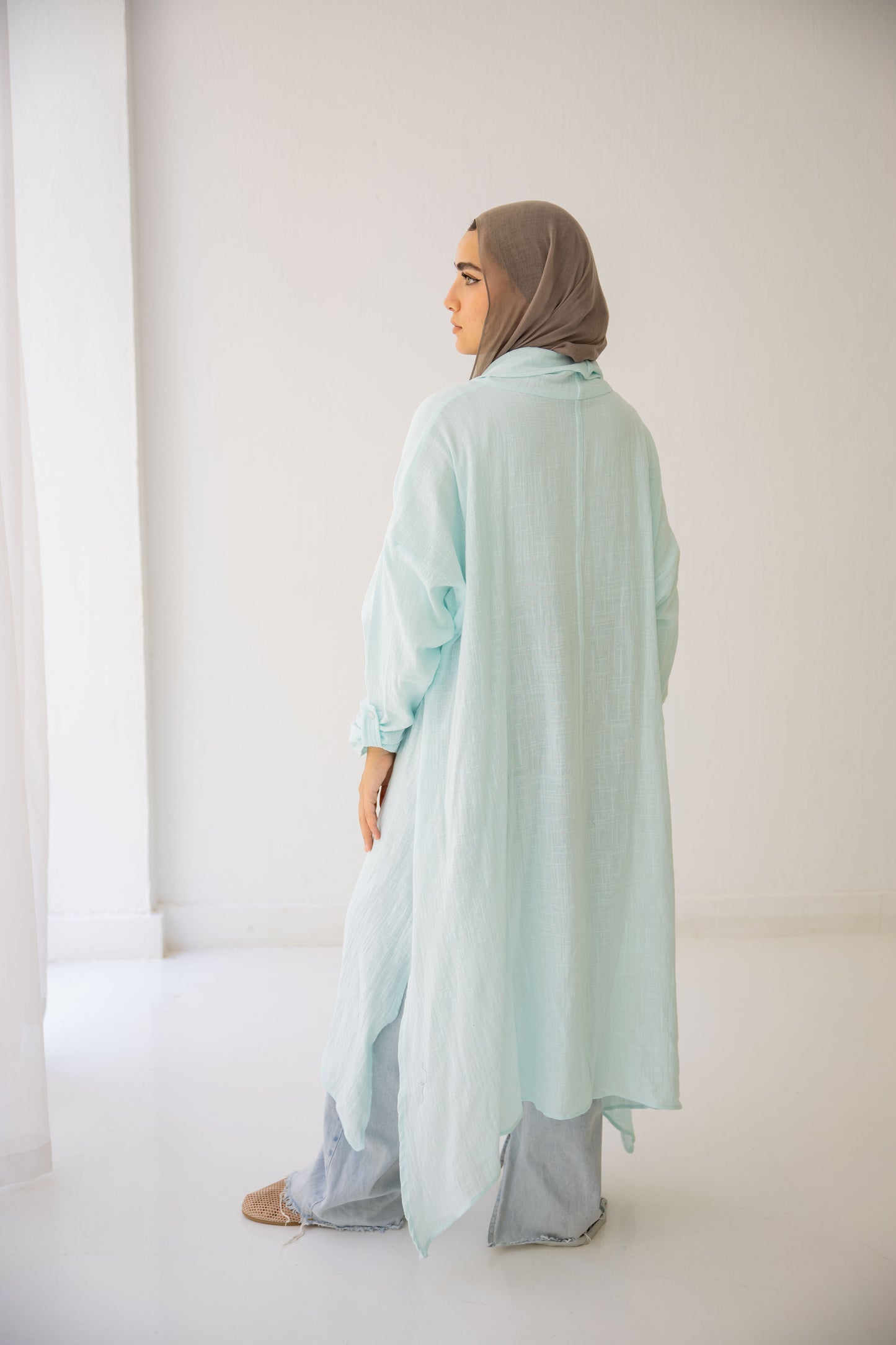 Sunset Flow Cardigan - Sky Blue