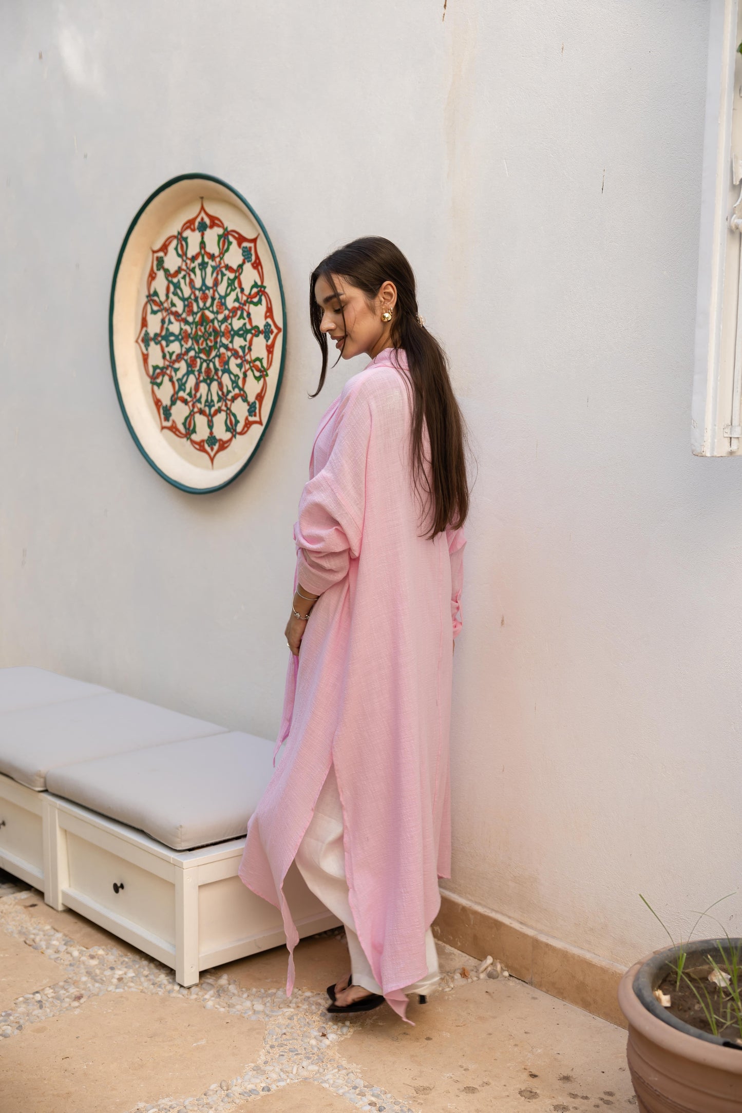 Sunset Flow Cardigan - Pink