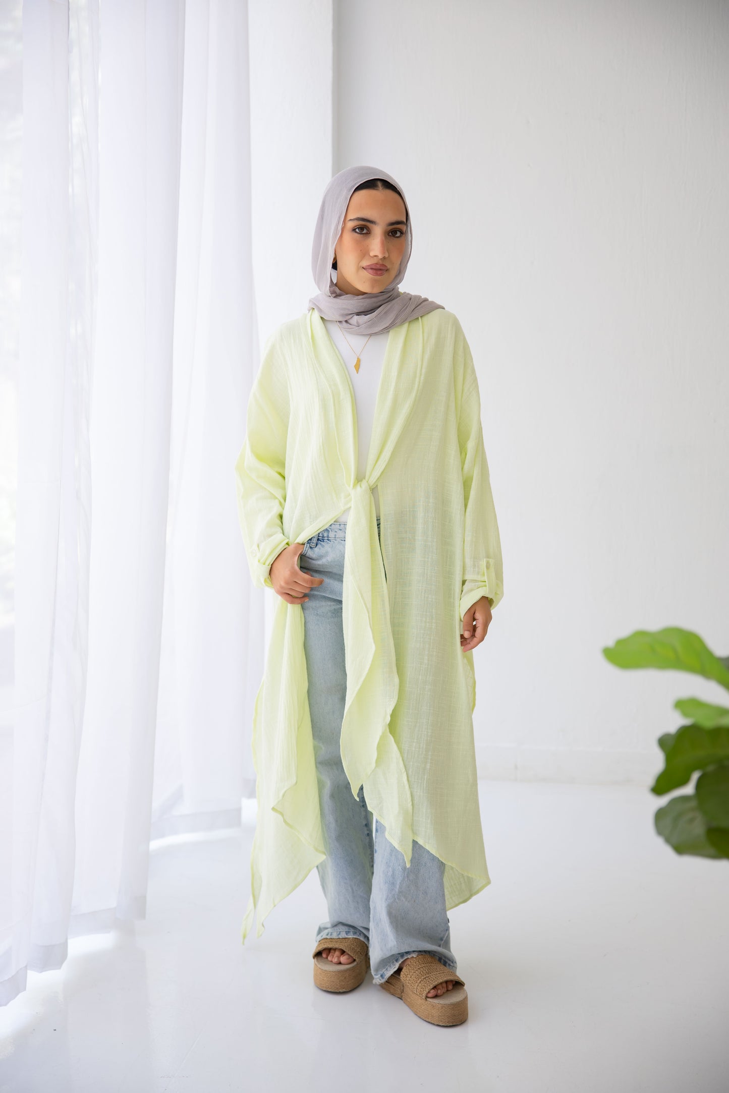 Sunset flow in Lime green