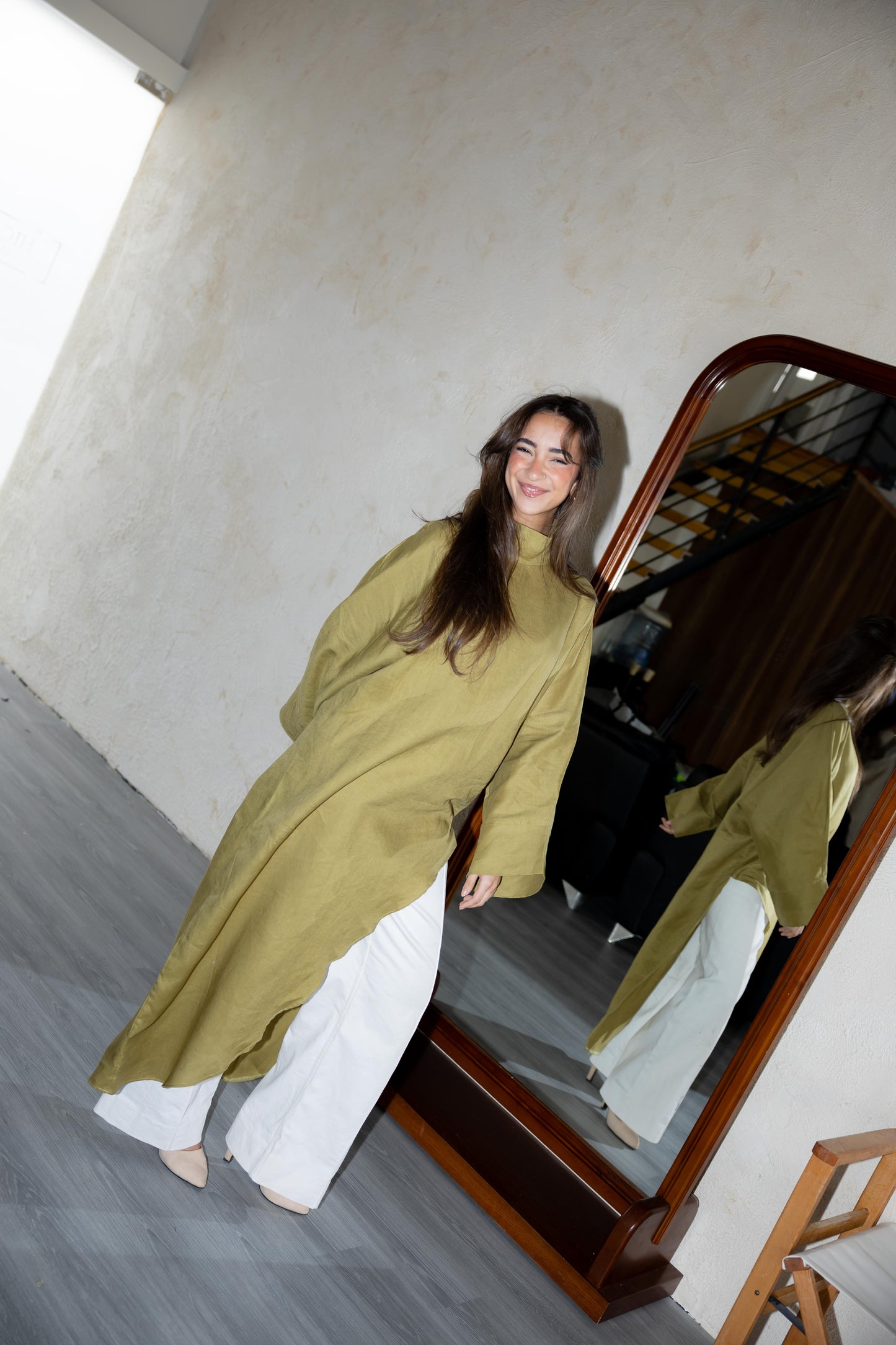 Pure Linen Luxe drape - Honeydew