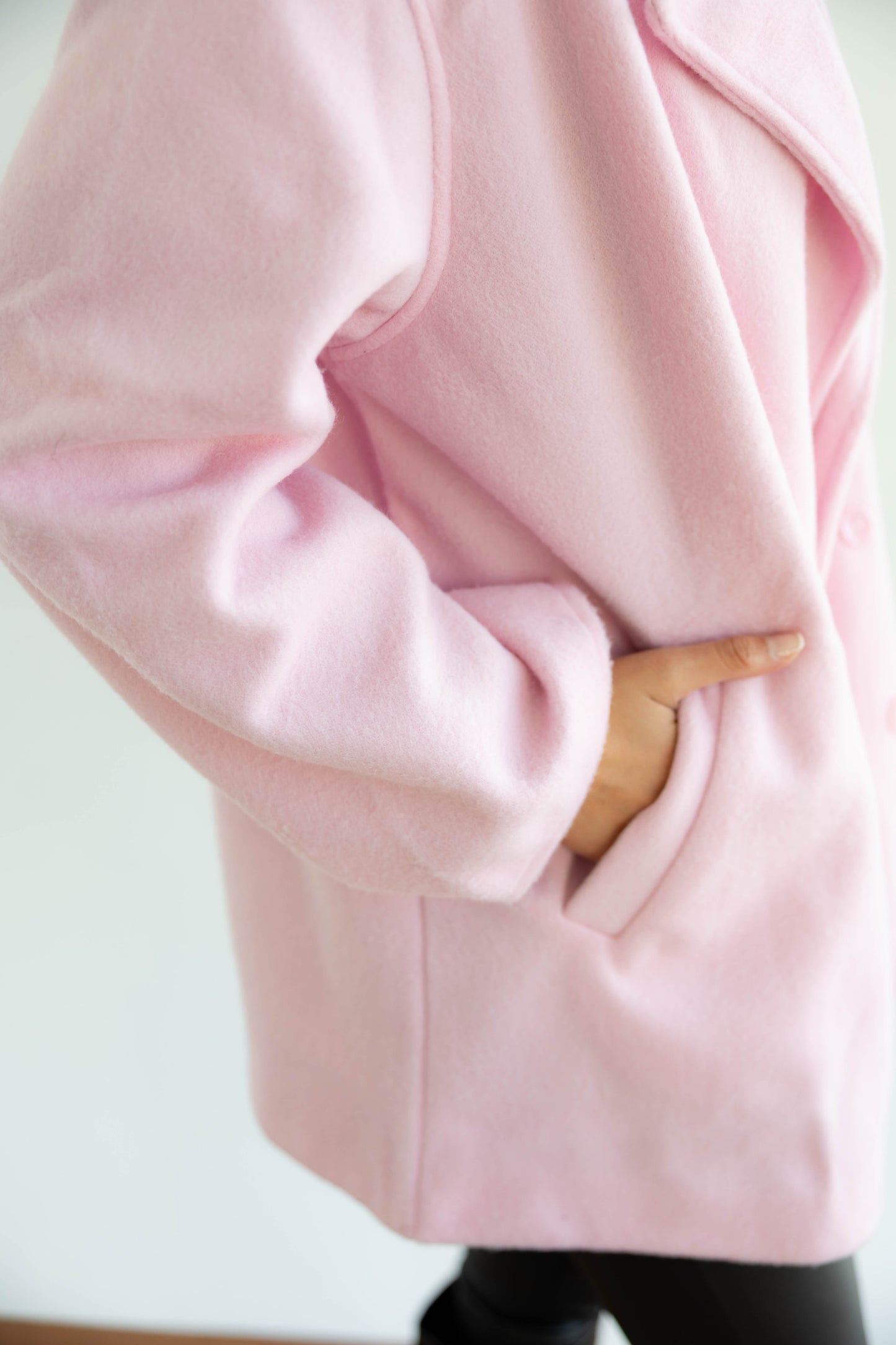 Fur Muse Jacket In Rose