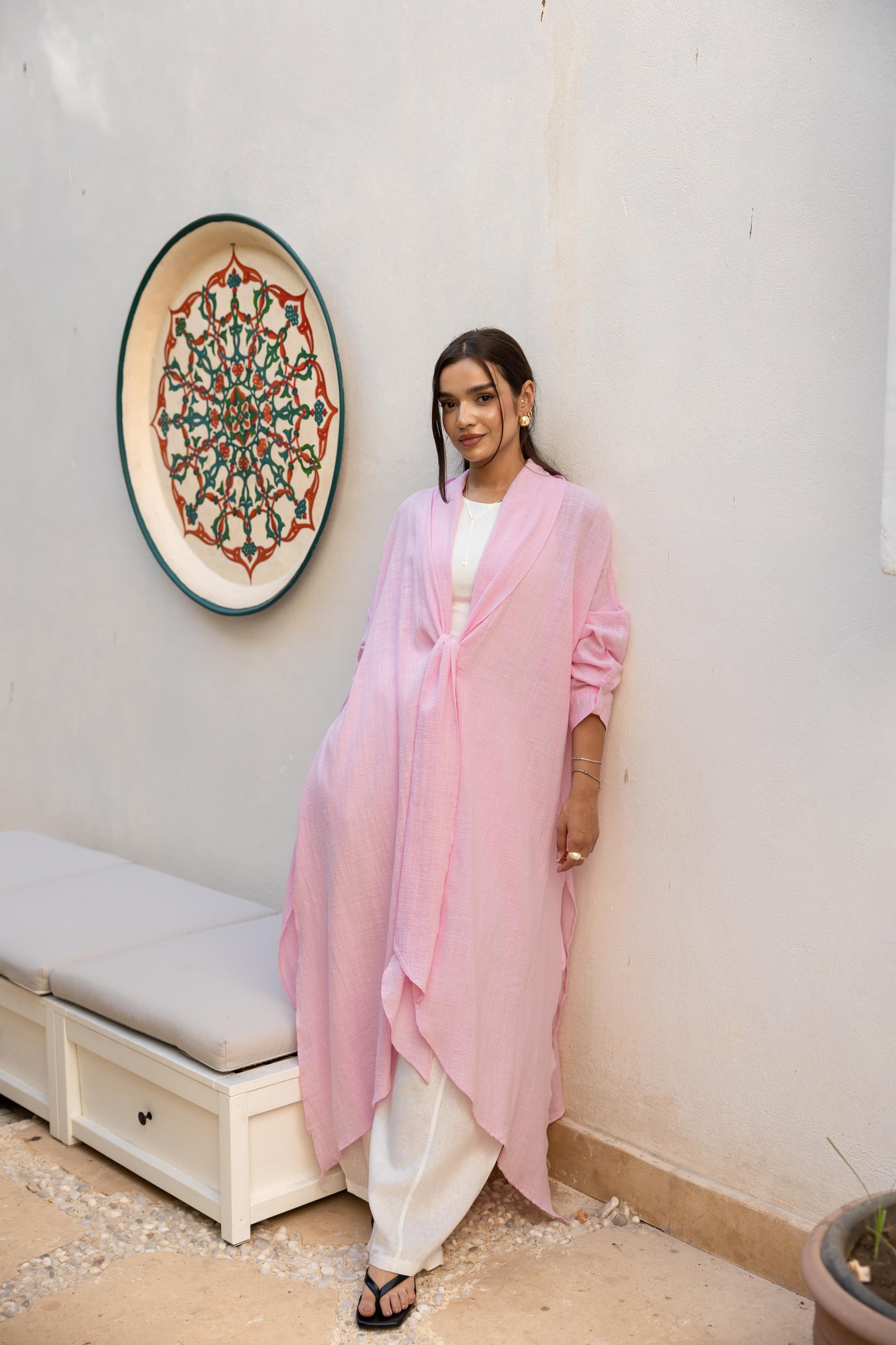 Sunset Flow Cardigan - Pink