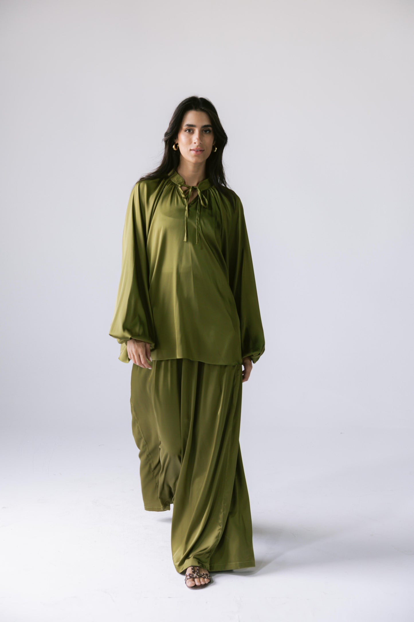 Satin Affair Set - Kiwi