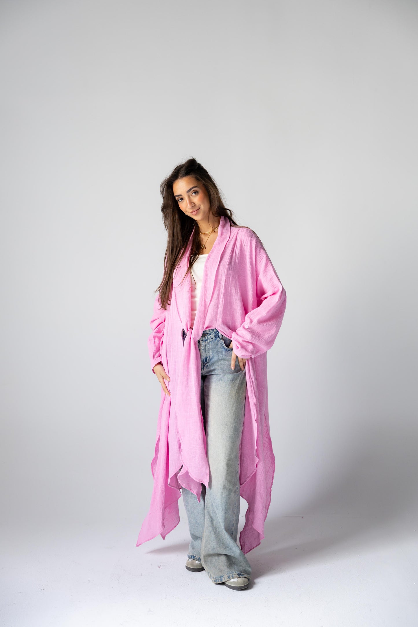 Sunset Flow Cardigan - Pink