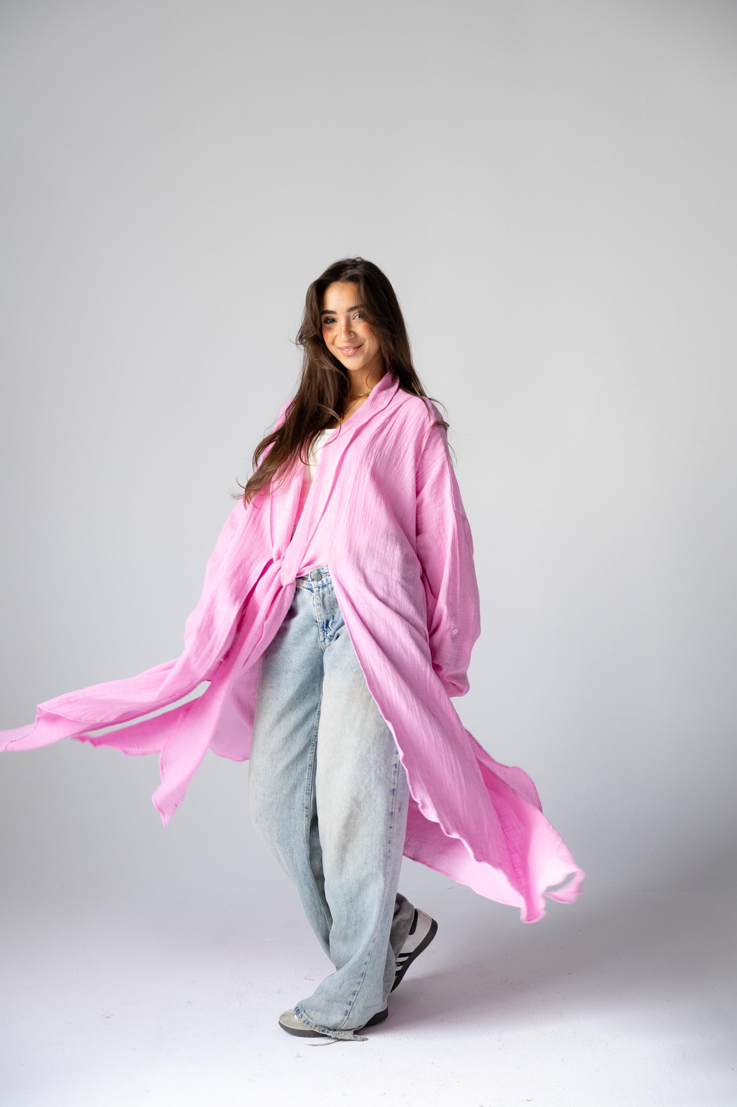 Sunset Flow Cardigan - Pink