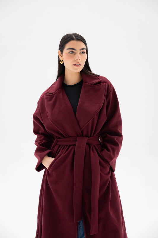 Snow Grace Coat - Mulberry