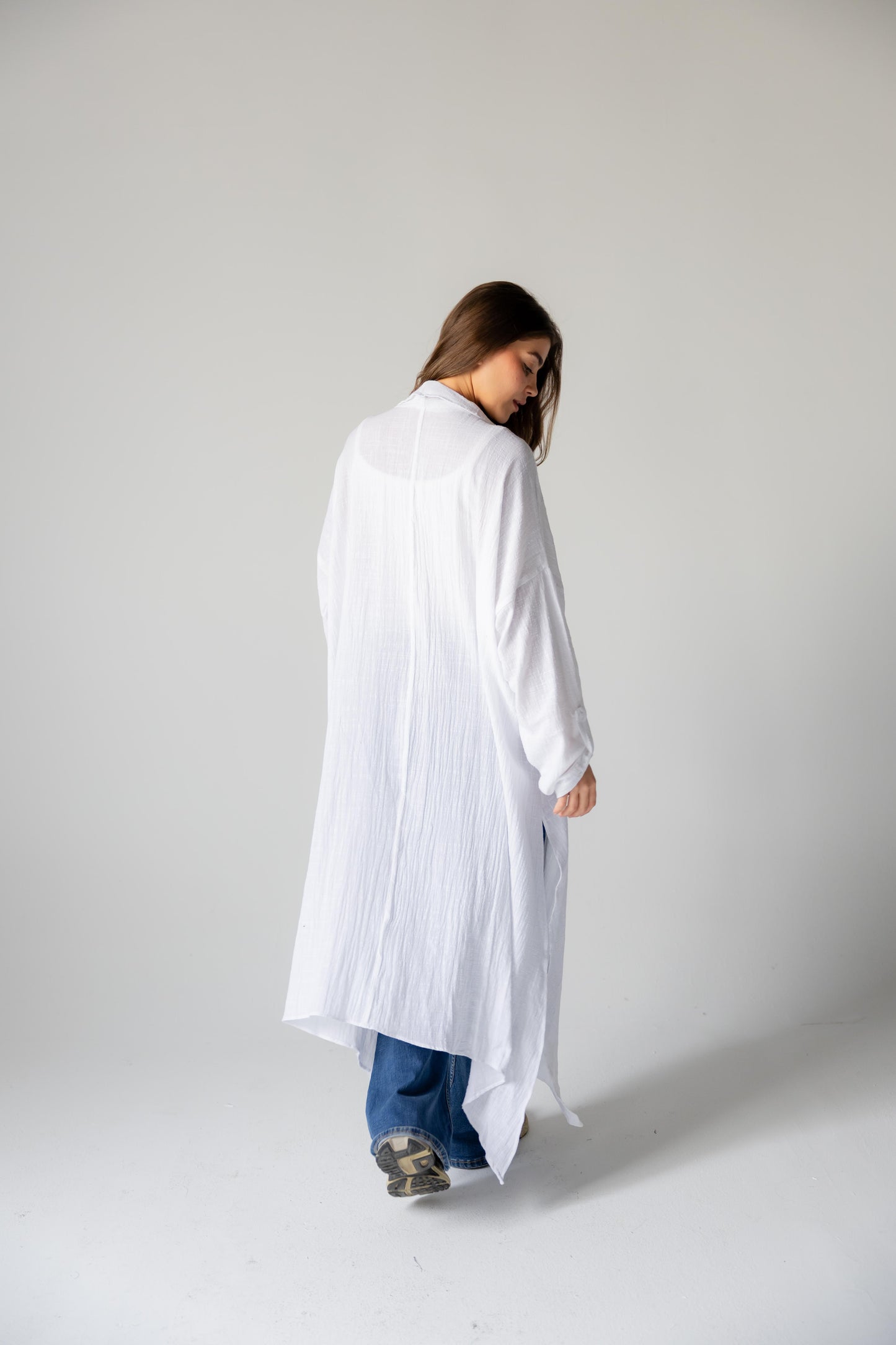 Sunset Flow Cardigan - White