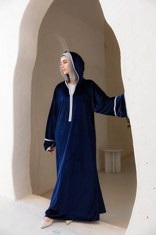 Marrakesh Luxe Drape In Royal Navy