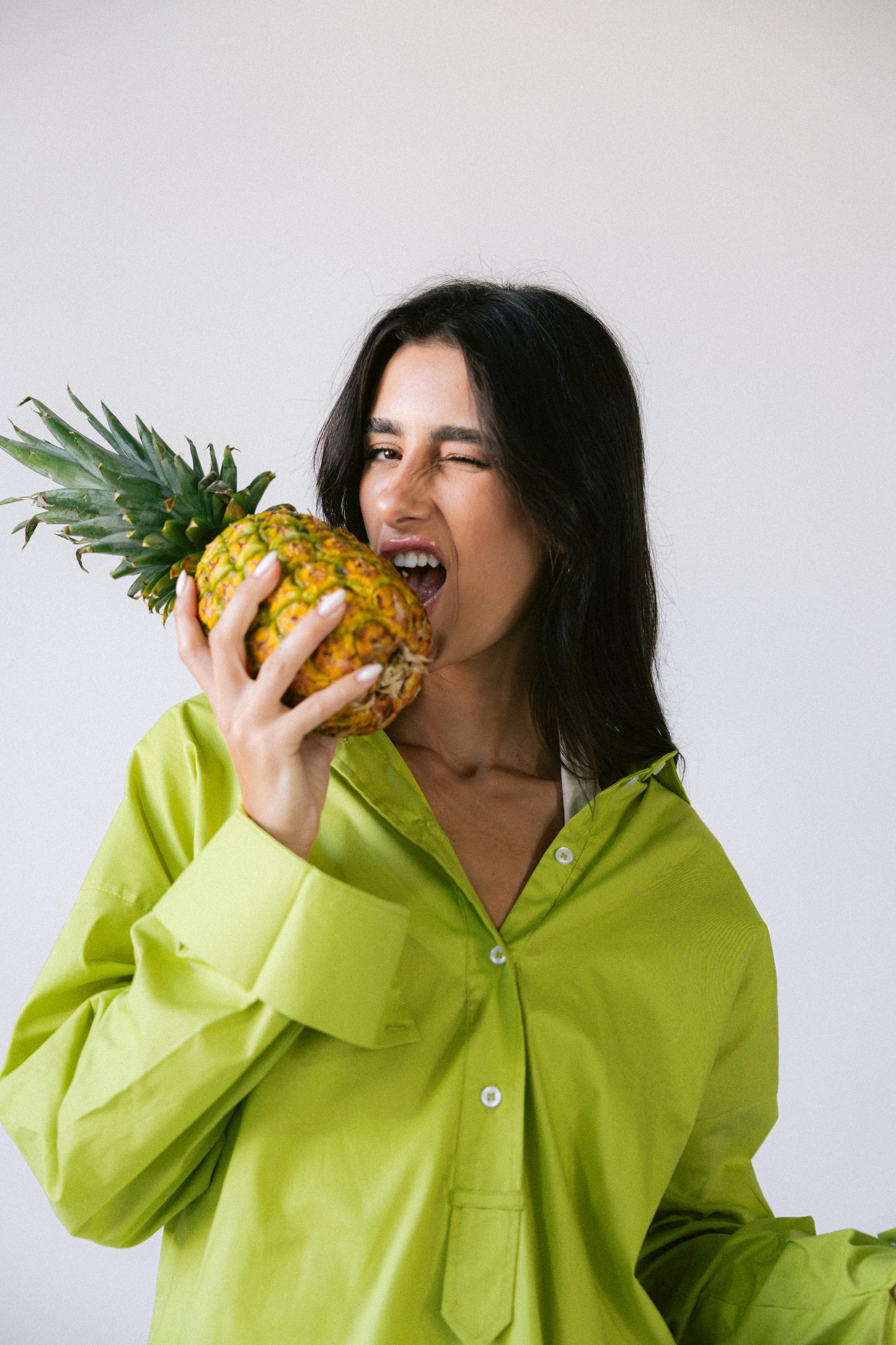 By The Beach Poplin Set - Pineapple