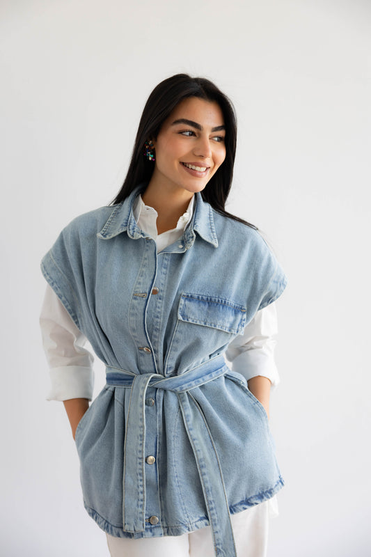 Born To Shine Denim Vest