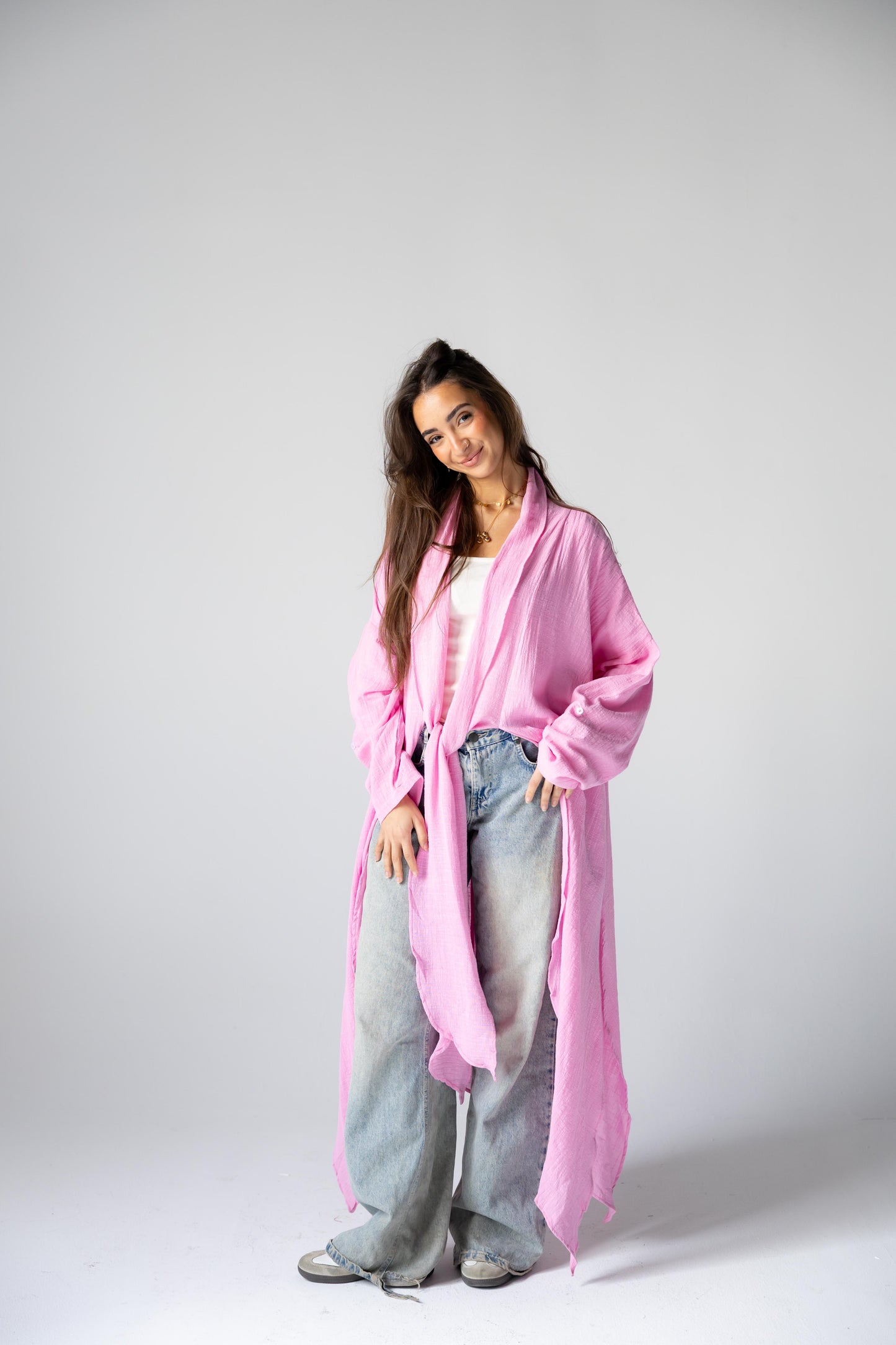 Sunset Flow Cardigan - Pink