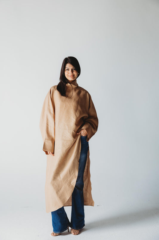 Pure Linen Luxe Drape - Sand