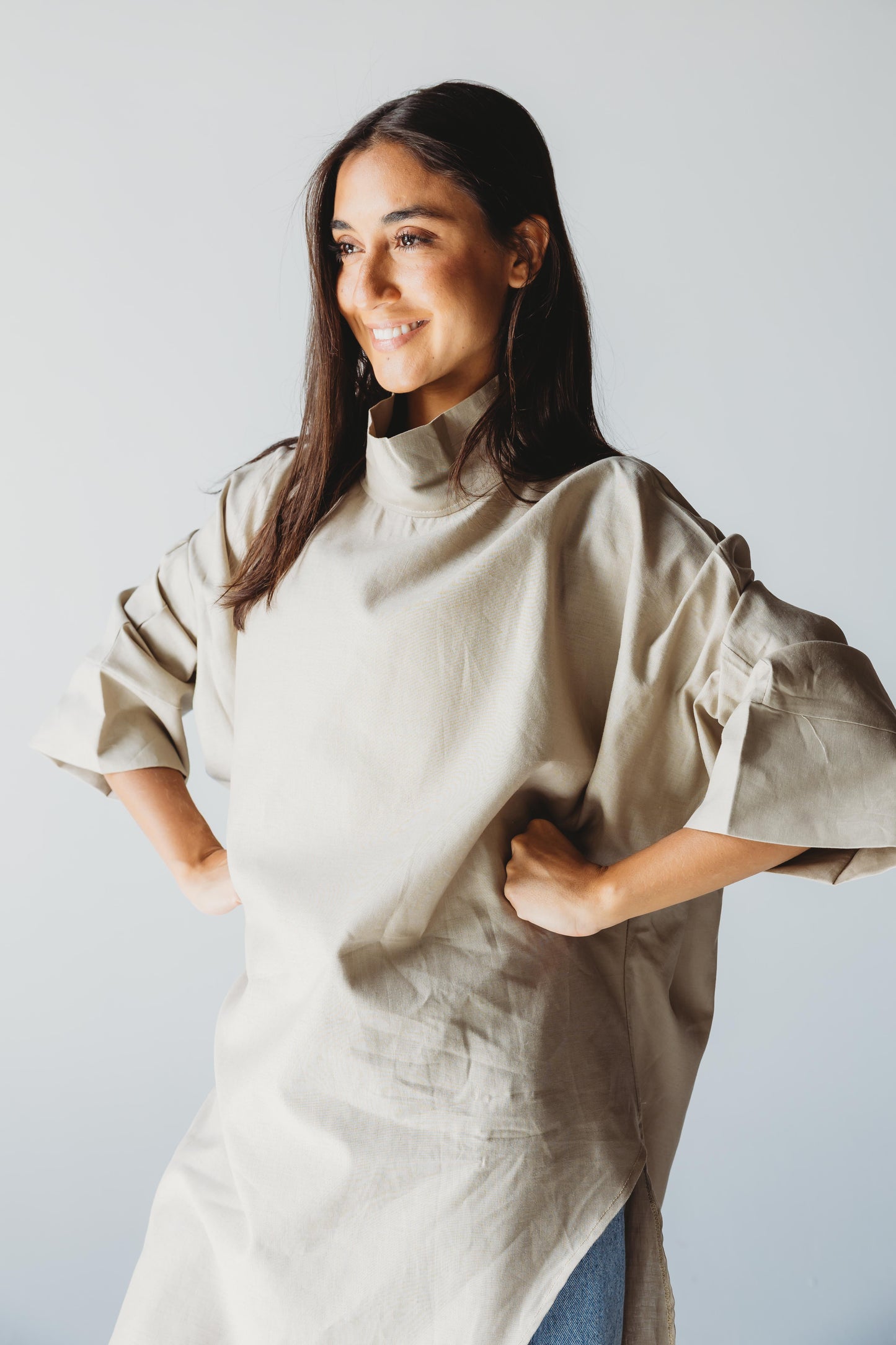 Pure Linen Luxe drape - Biege