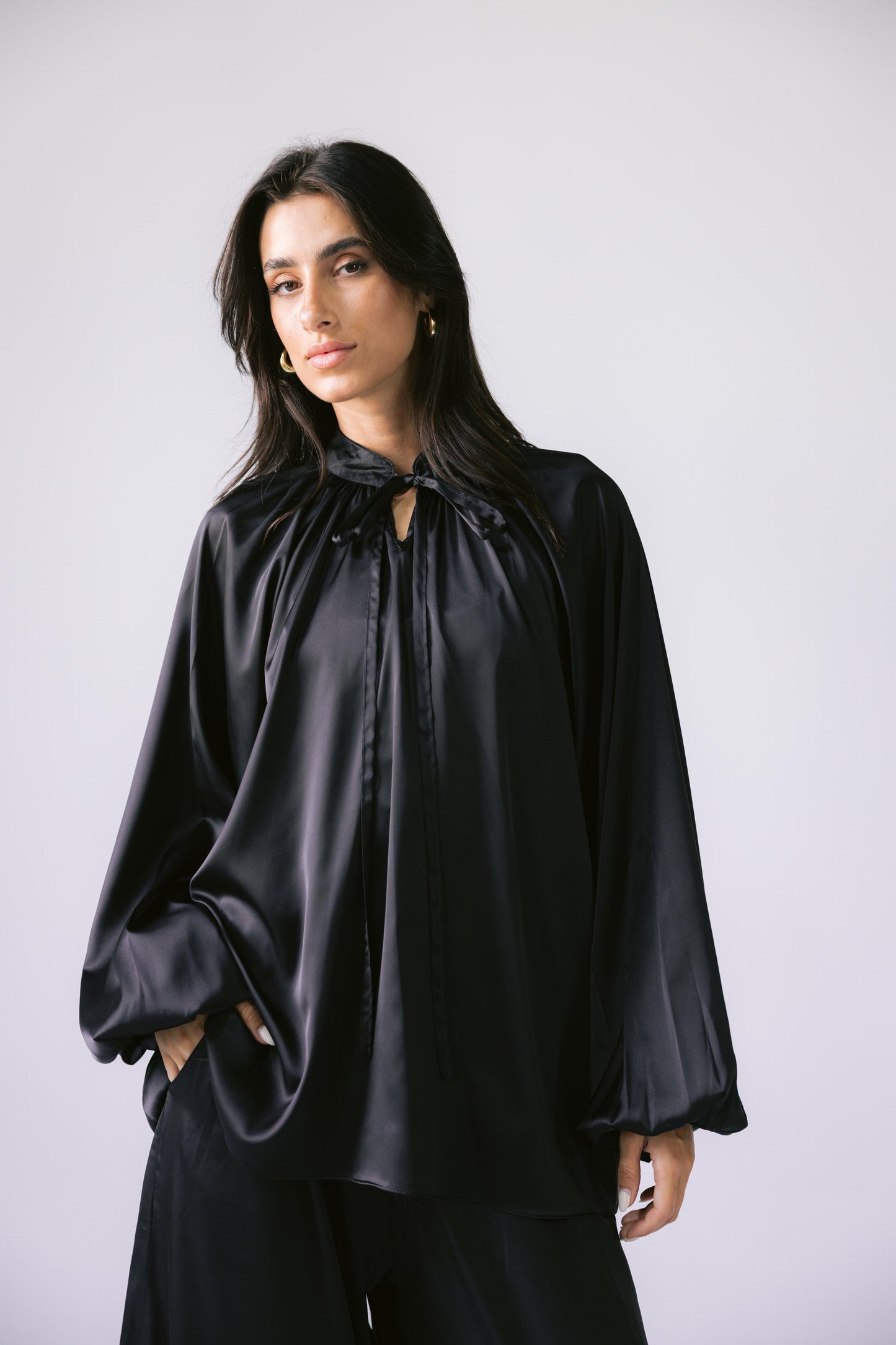 Satin Affair Set - Black