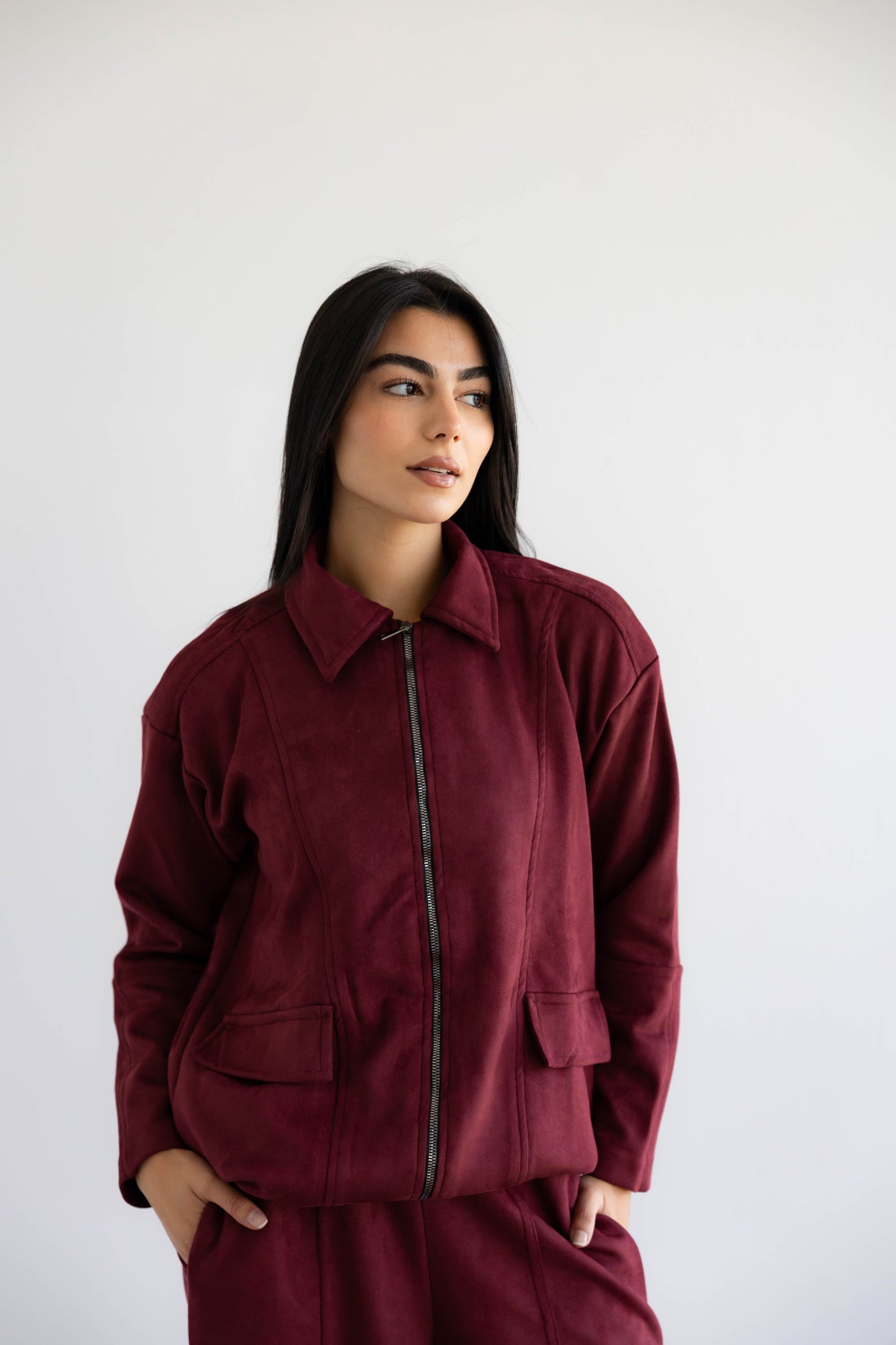 On Track Set In Burgundy