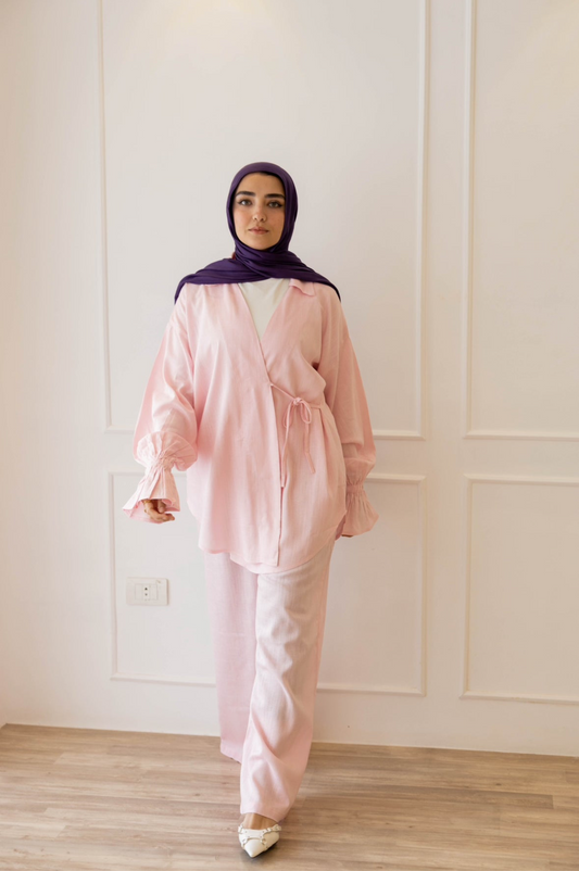 ASMC linen set in rose’