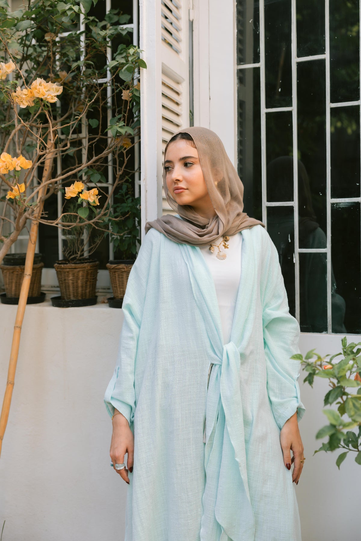 Sunset Flow Cardigan - Sky Blue