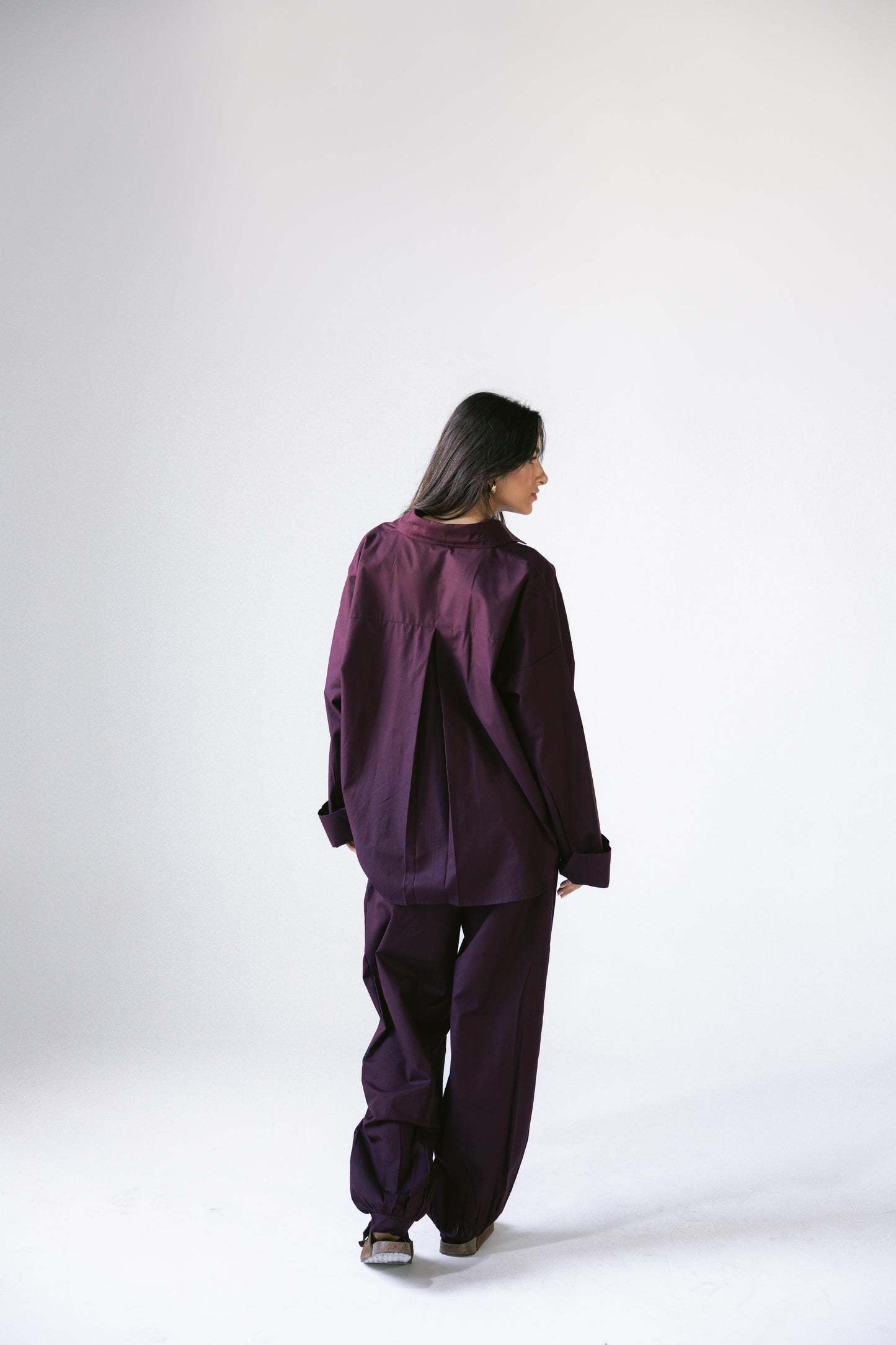 By The Beach Poplin Set - Velvet Grape