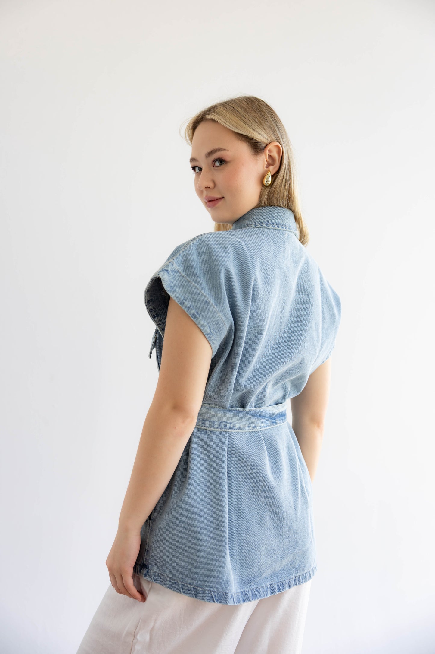 Born To Shine Denim Vest