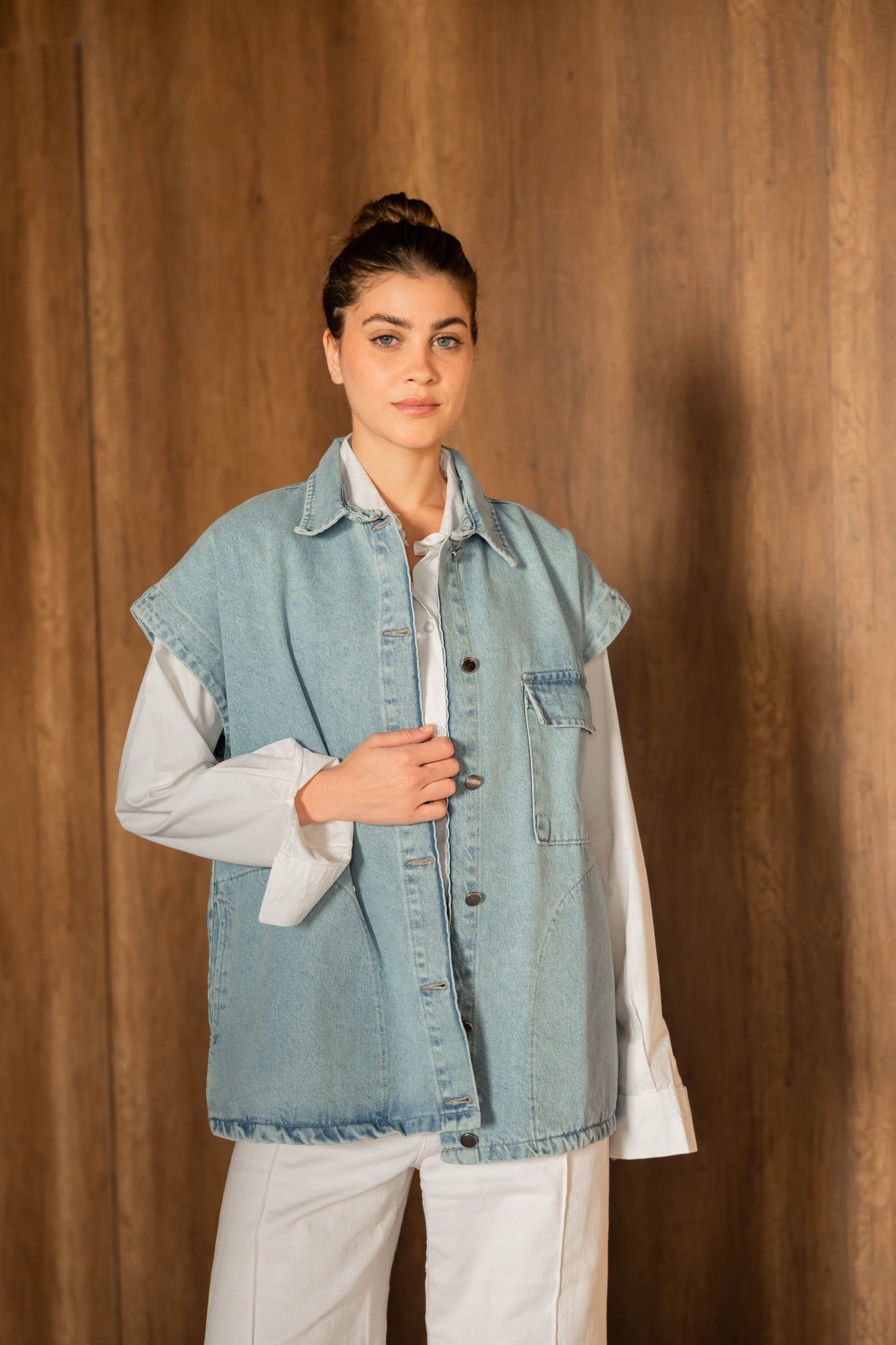 Born To Shine Denim Vest