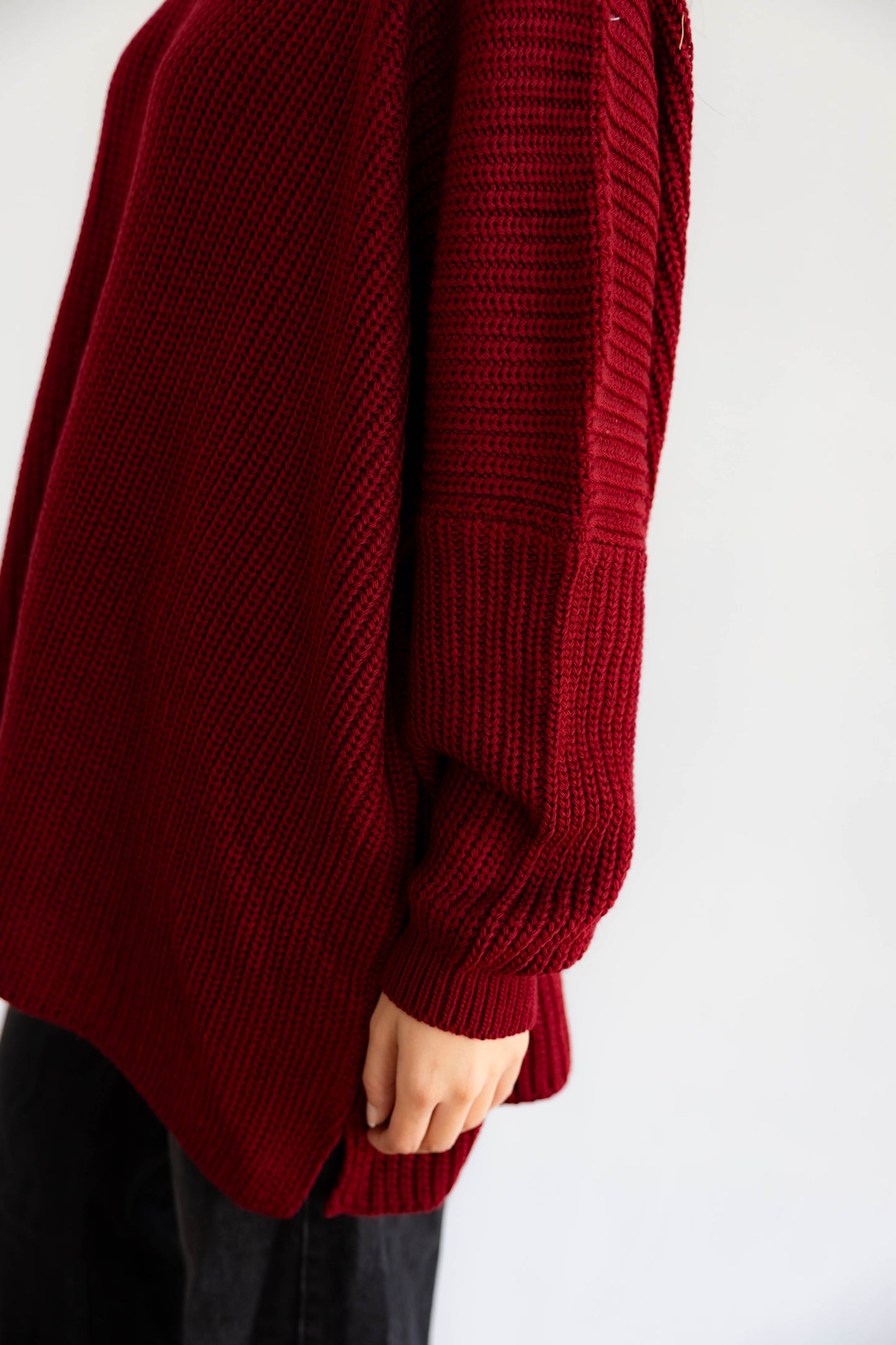Bubblegum Knit Pullover In Ruby