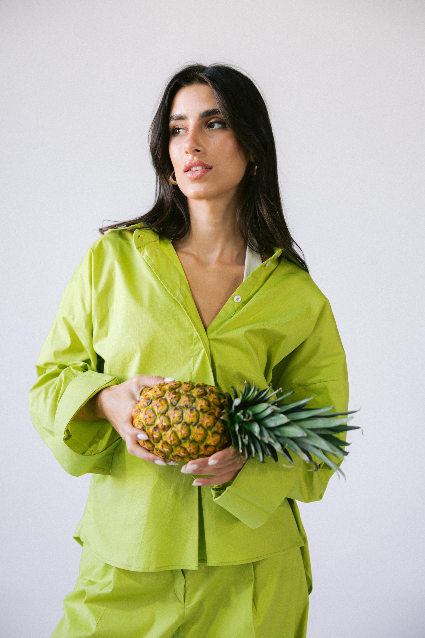 By The Beach Poplin Set - Pineapple