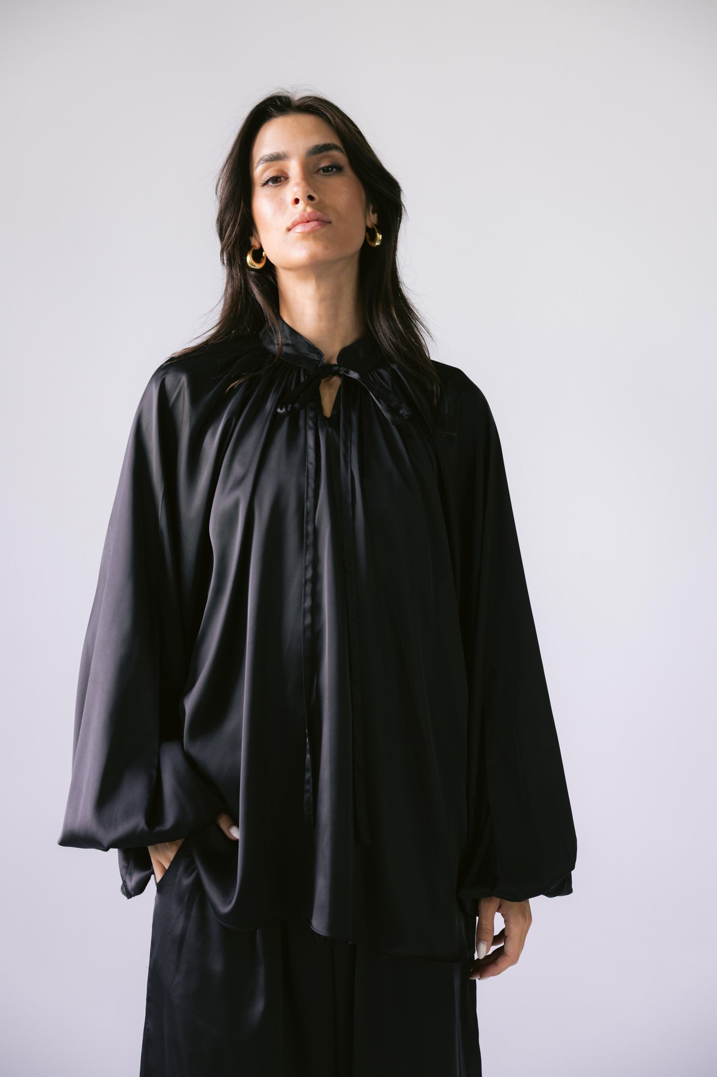 Satin Affair Set - Black