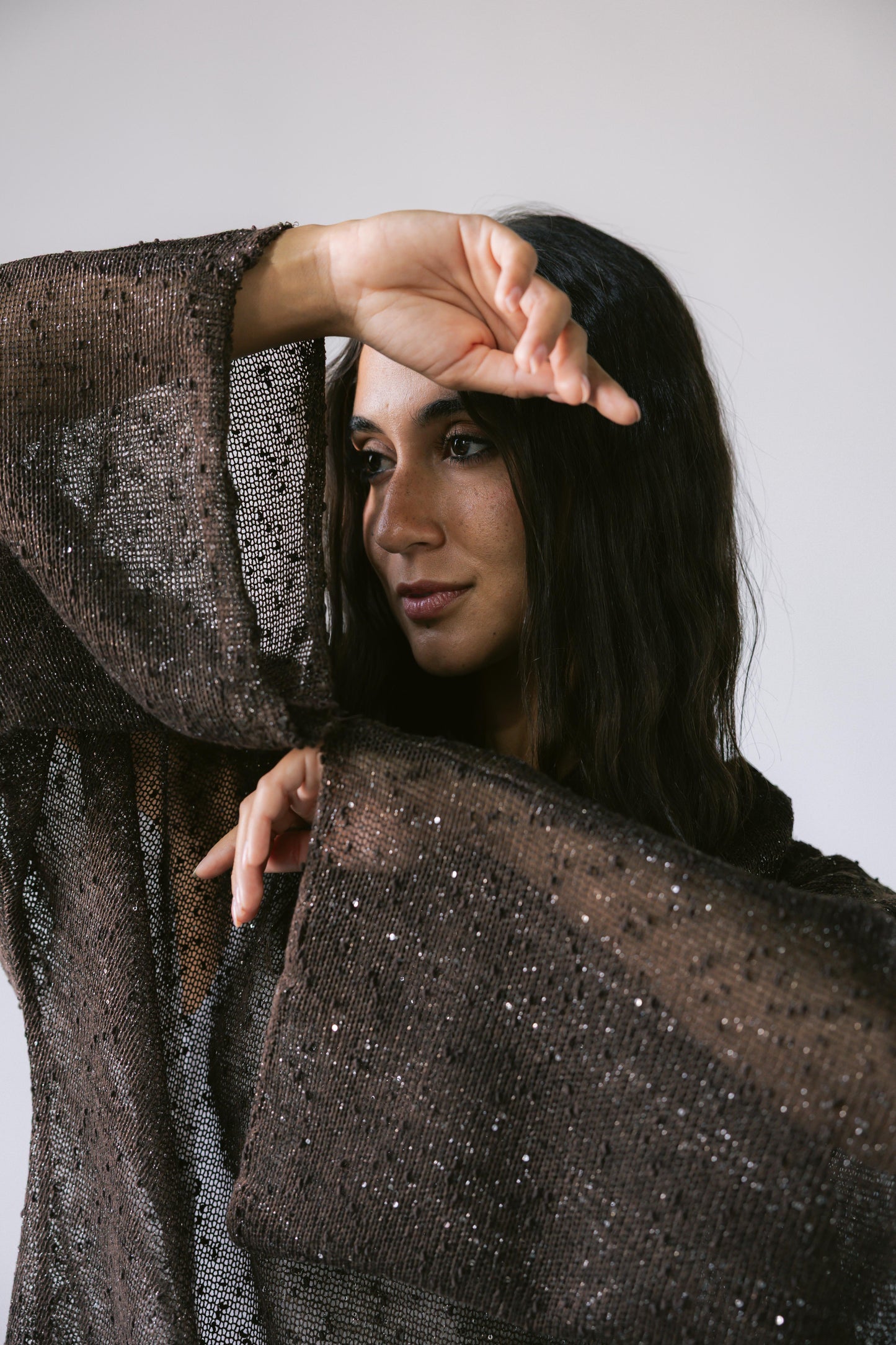 Midnight Crochet Top - Brown