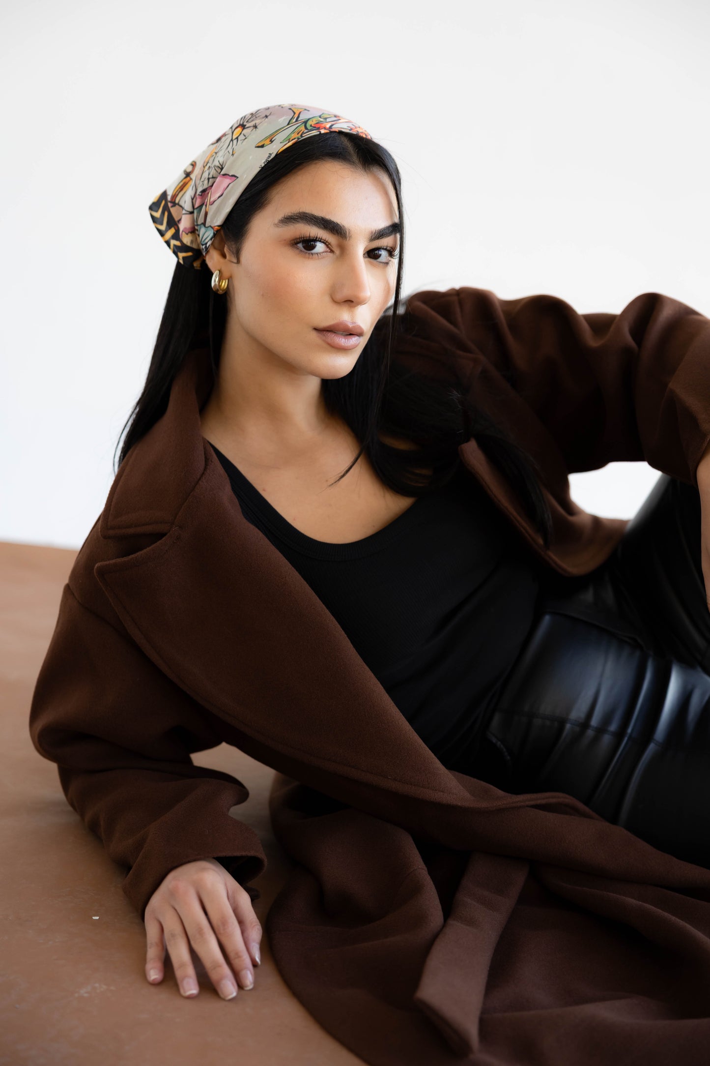 Snow Grace Coat In Toffee