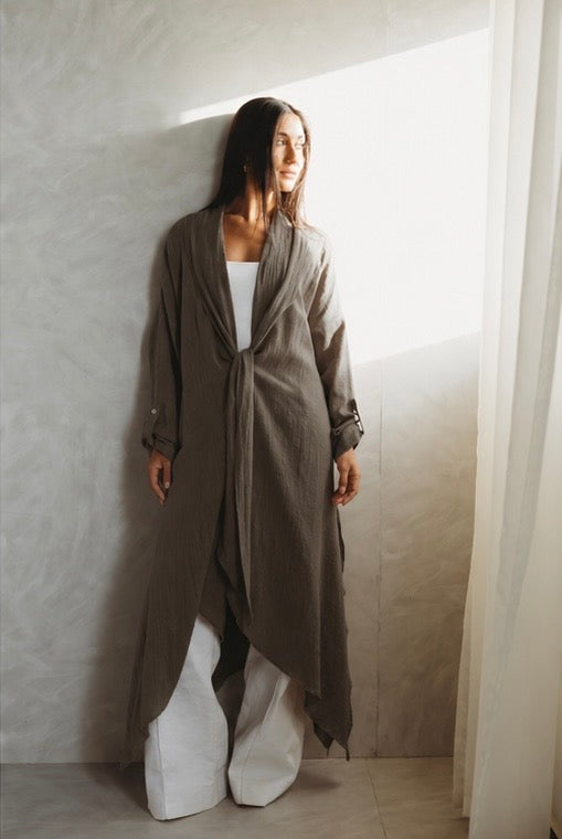 Sunset Flow Cardigan - Taupe