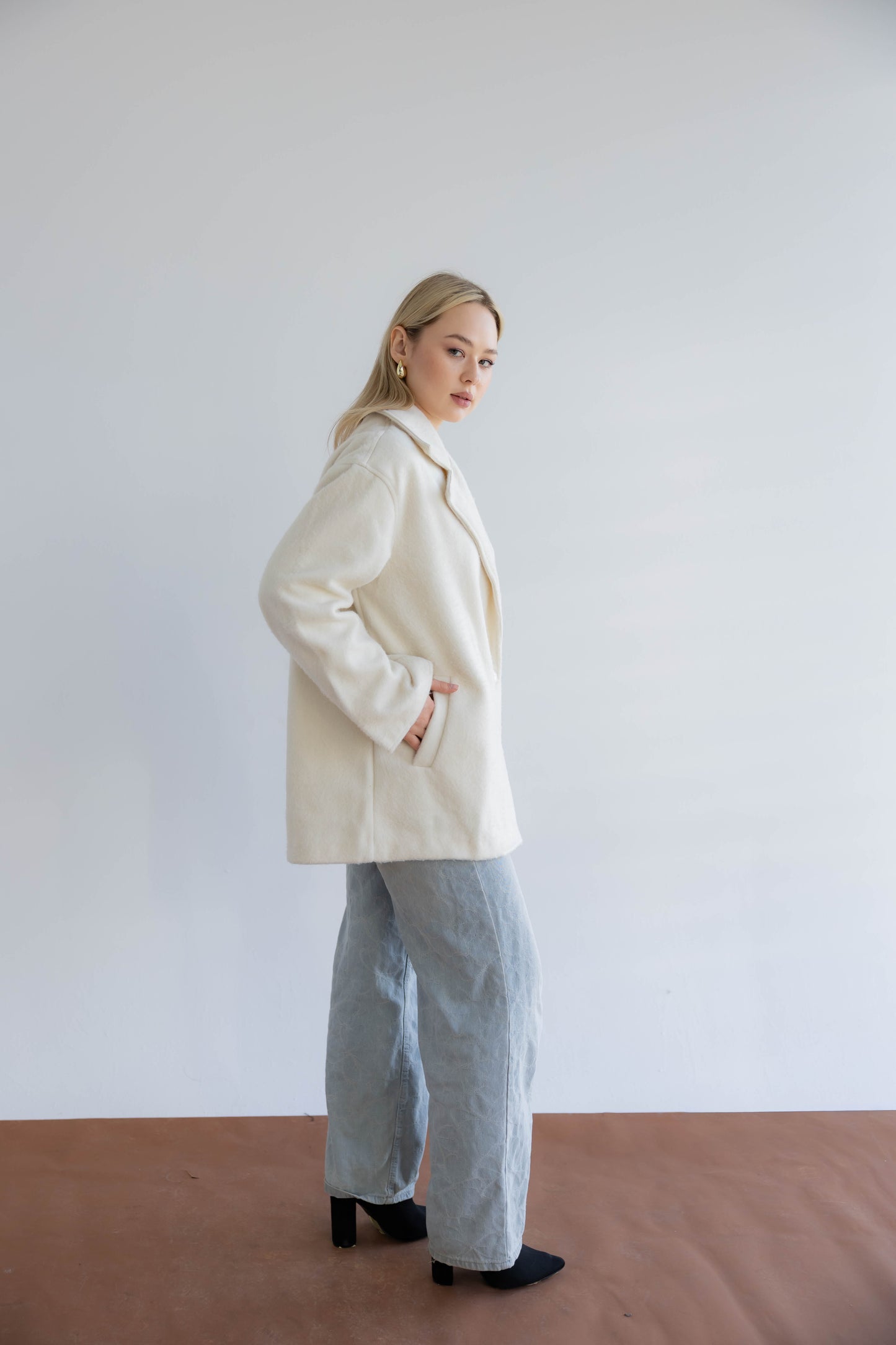 Fur Muse Jacket In Off-White