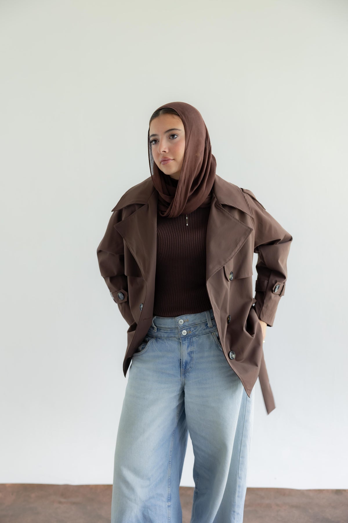 It Girl Energy Trench Coat - Macchiato