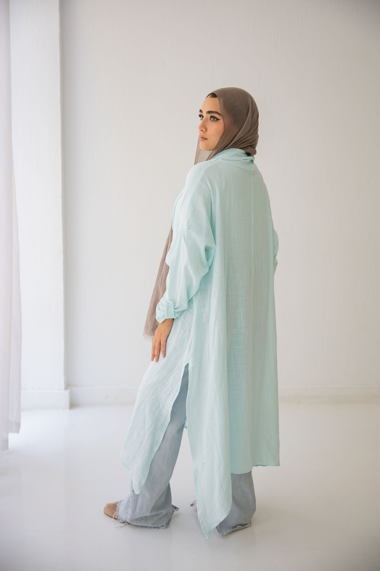 Sunset Flow Cardigan - Sky Blue