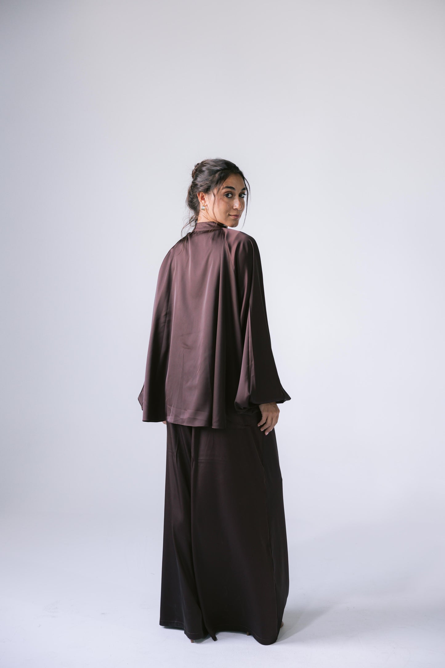 Satin Affair Set - Brown