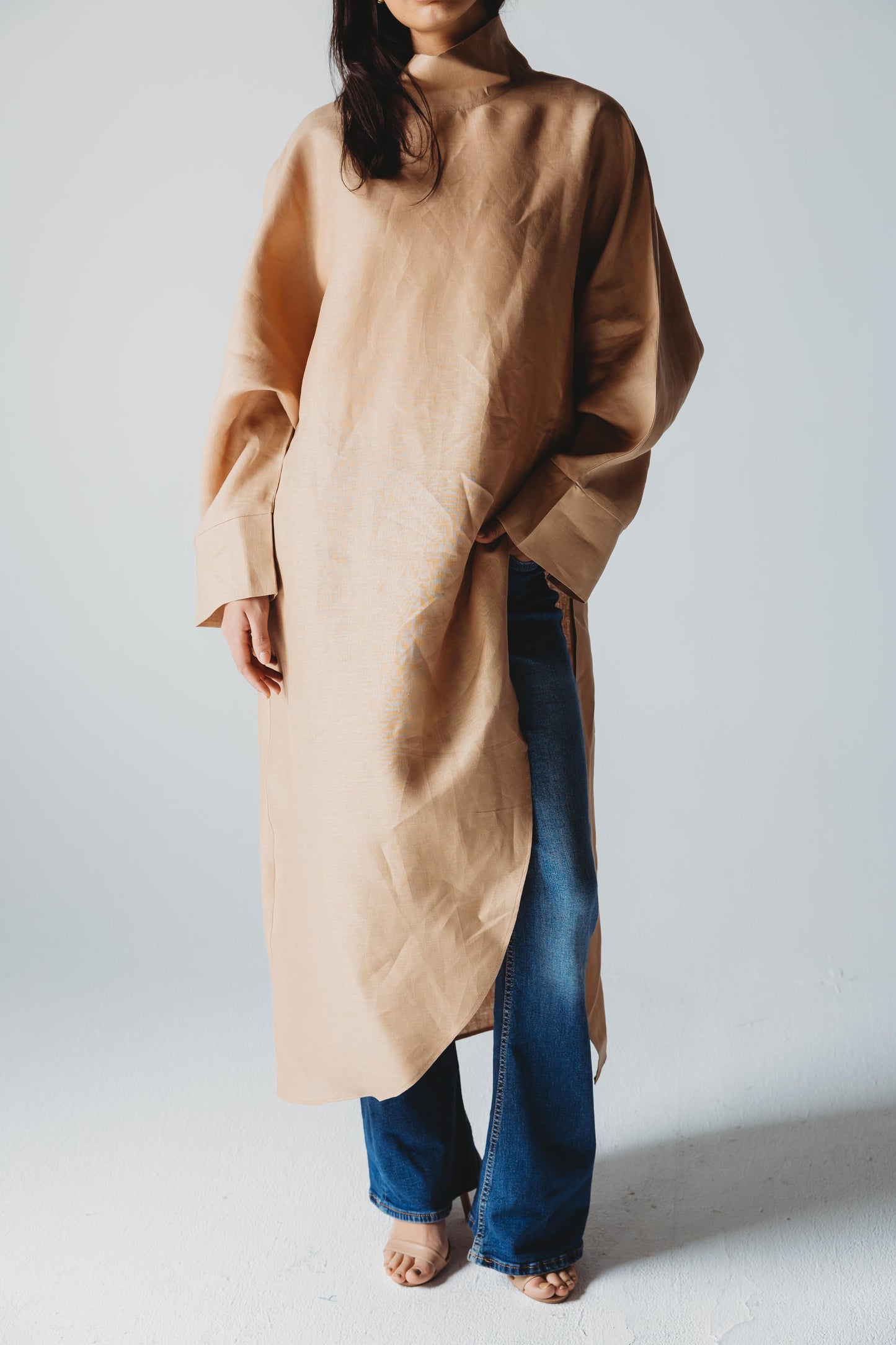 Pure Linen Luxe Drape - Sand