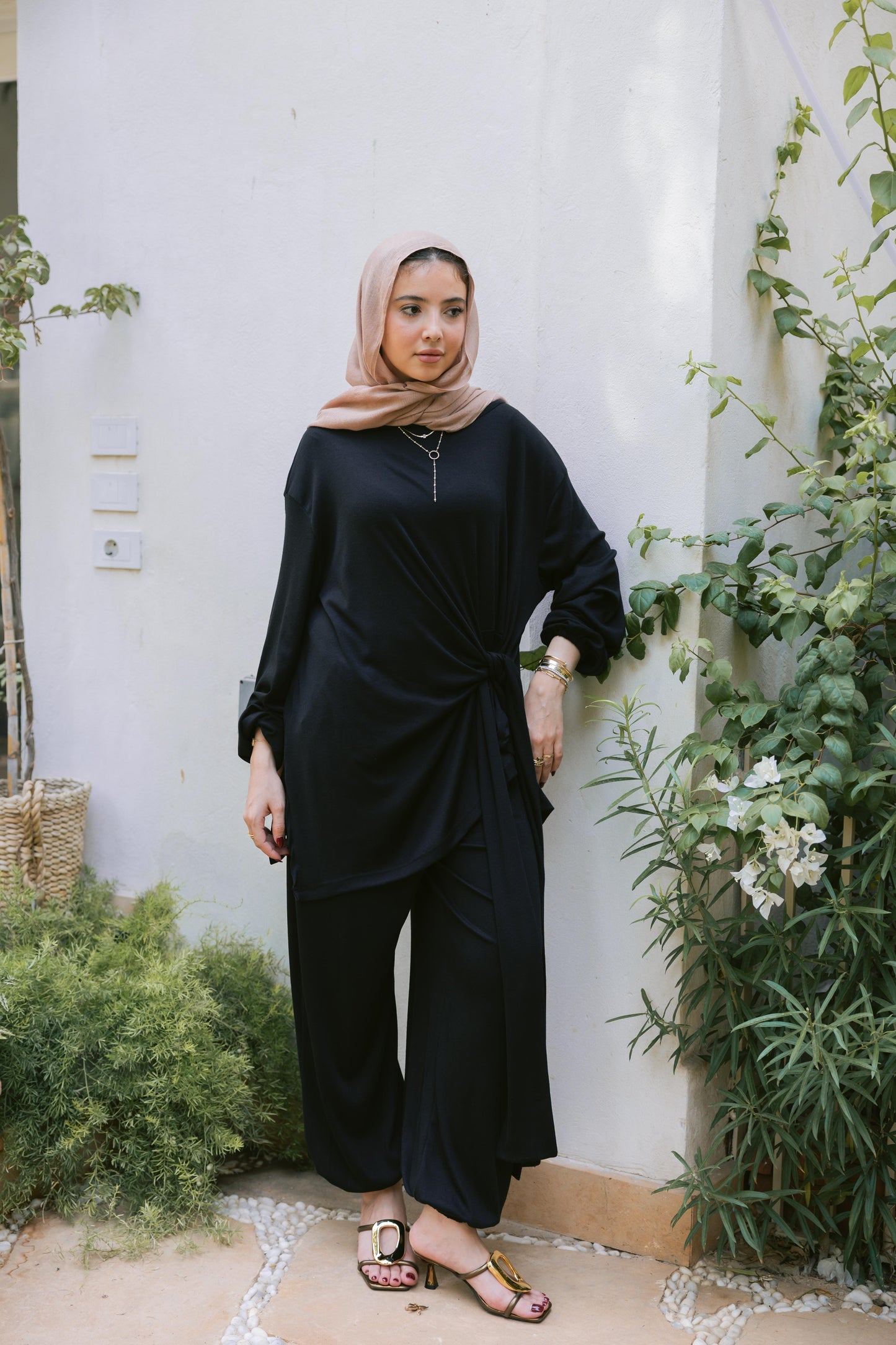 The Side Knot Set - Black