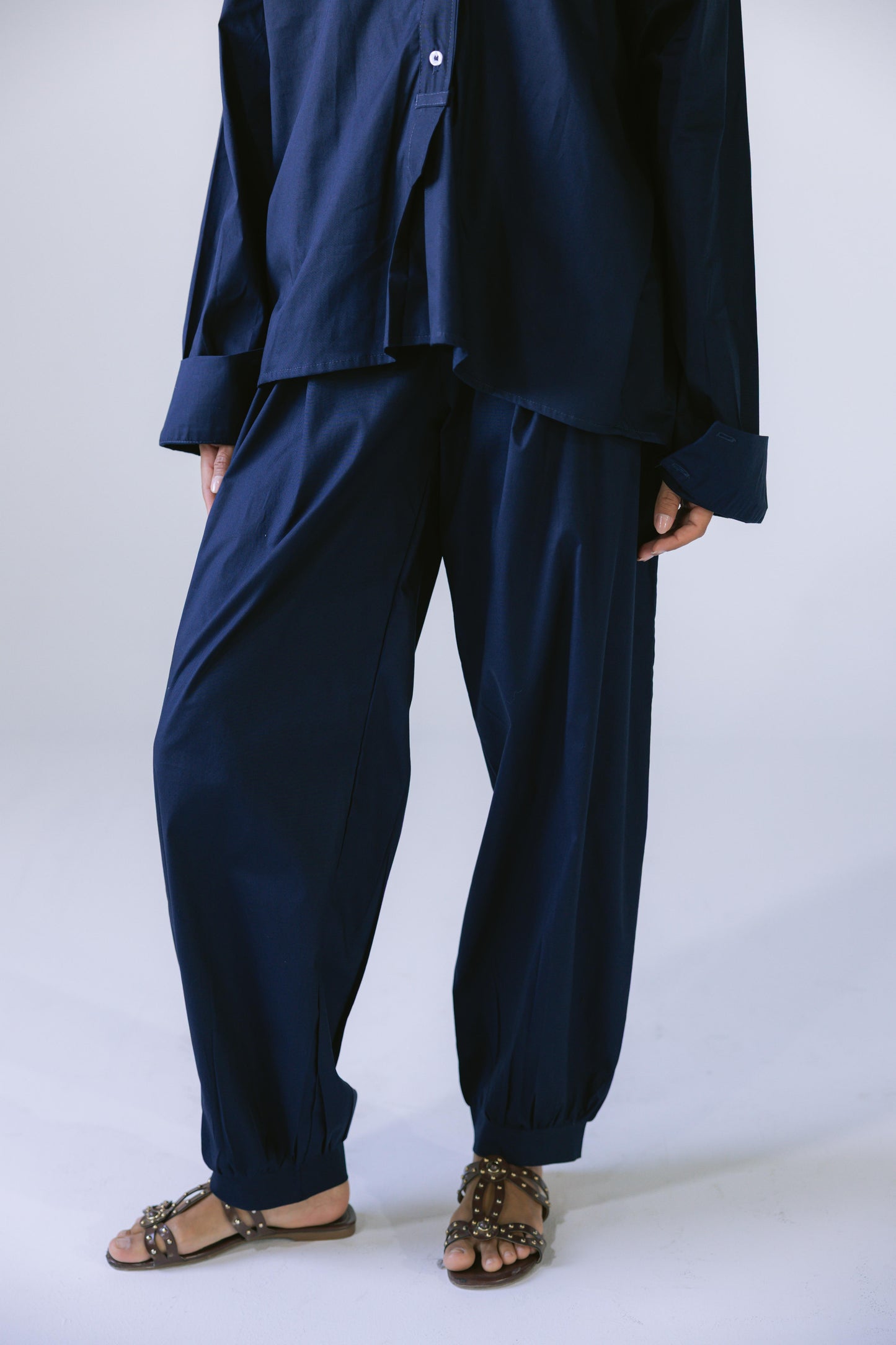 By The Beach Poplin Set - Blueberry