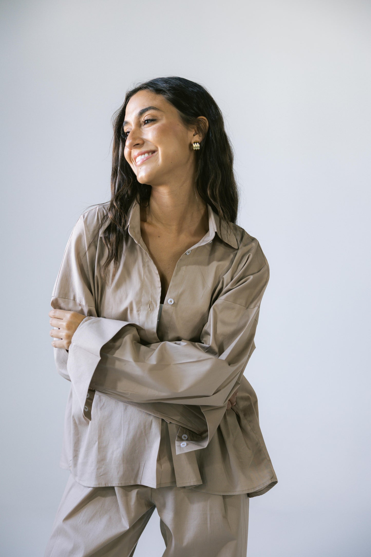 By The Beach Poplin Set - Mocha