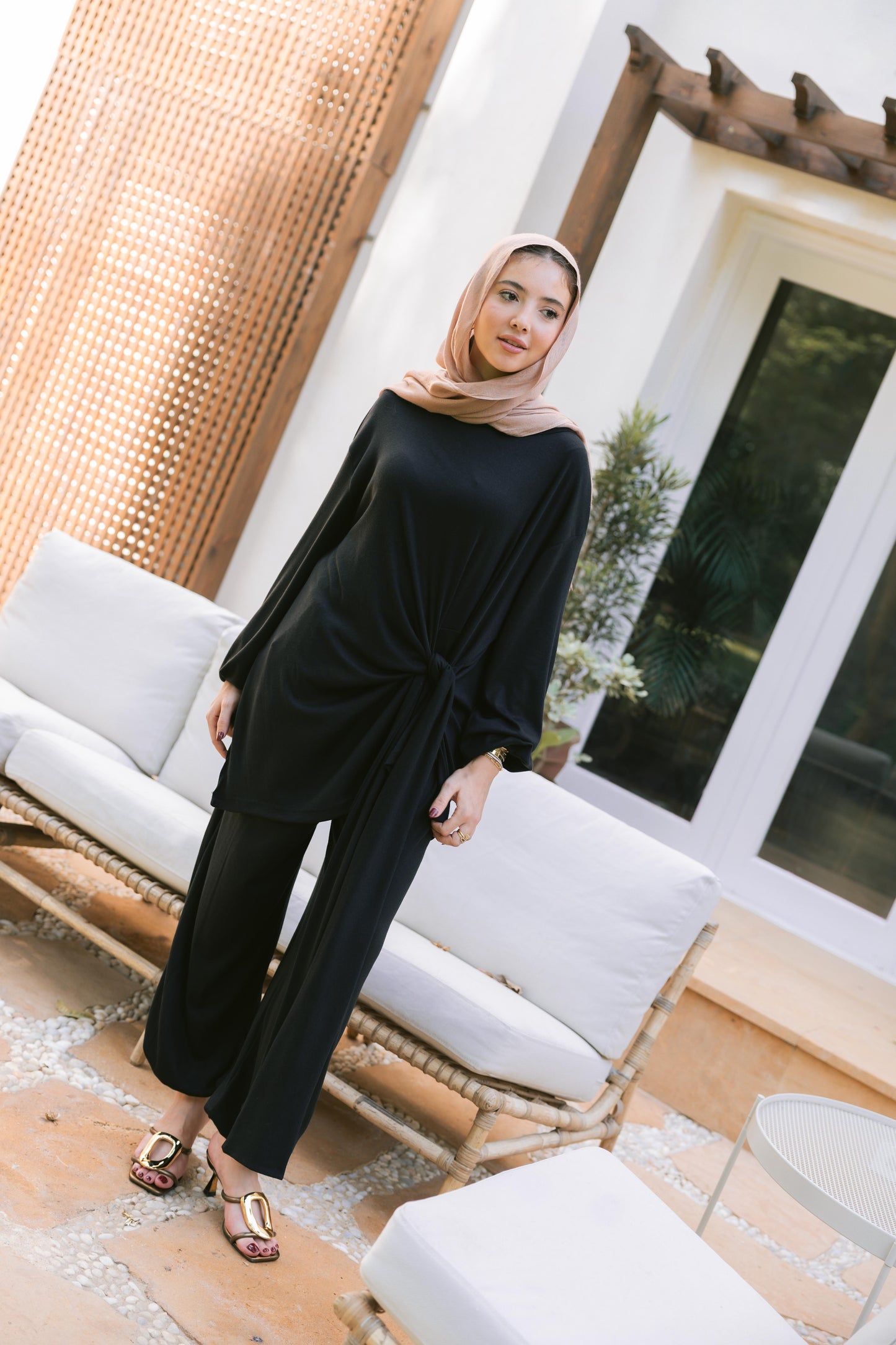 The Side Knot Set - Black