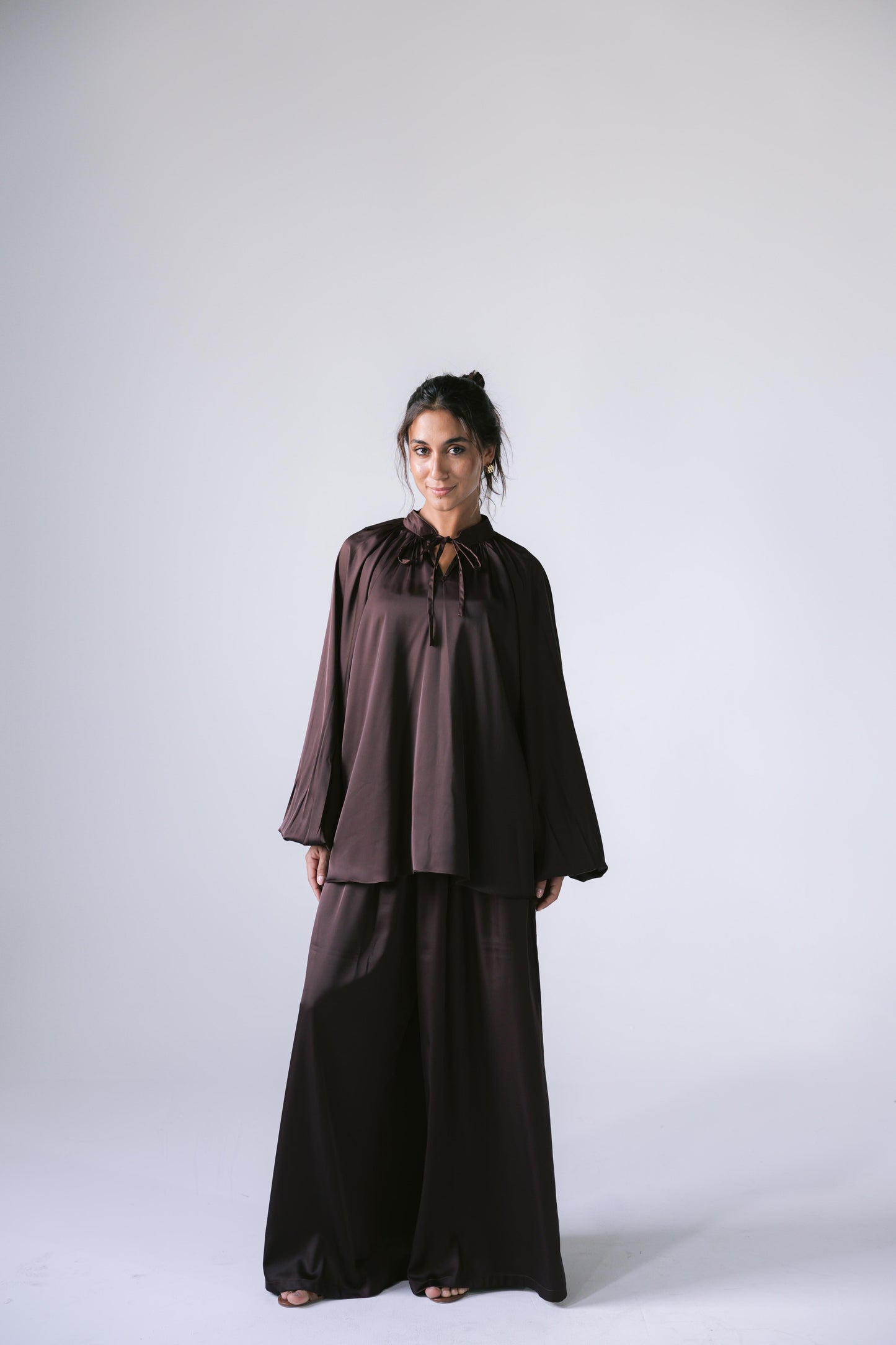 Satin Affair Set - Brown