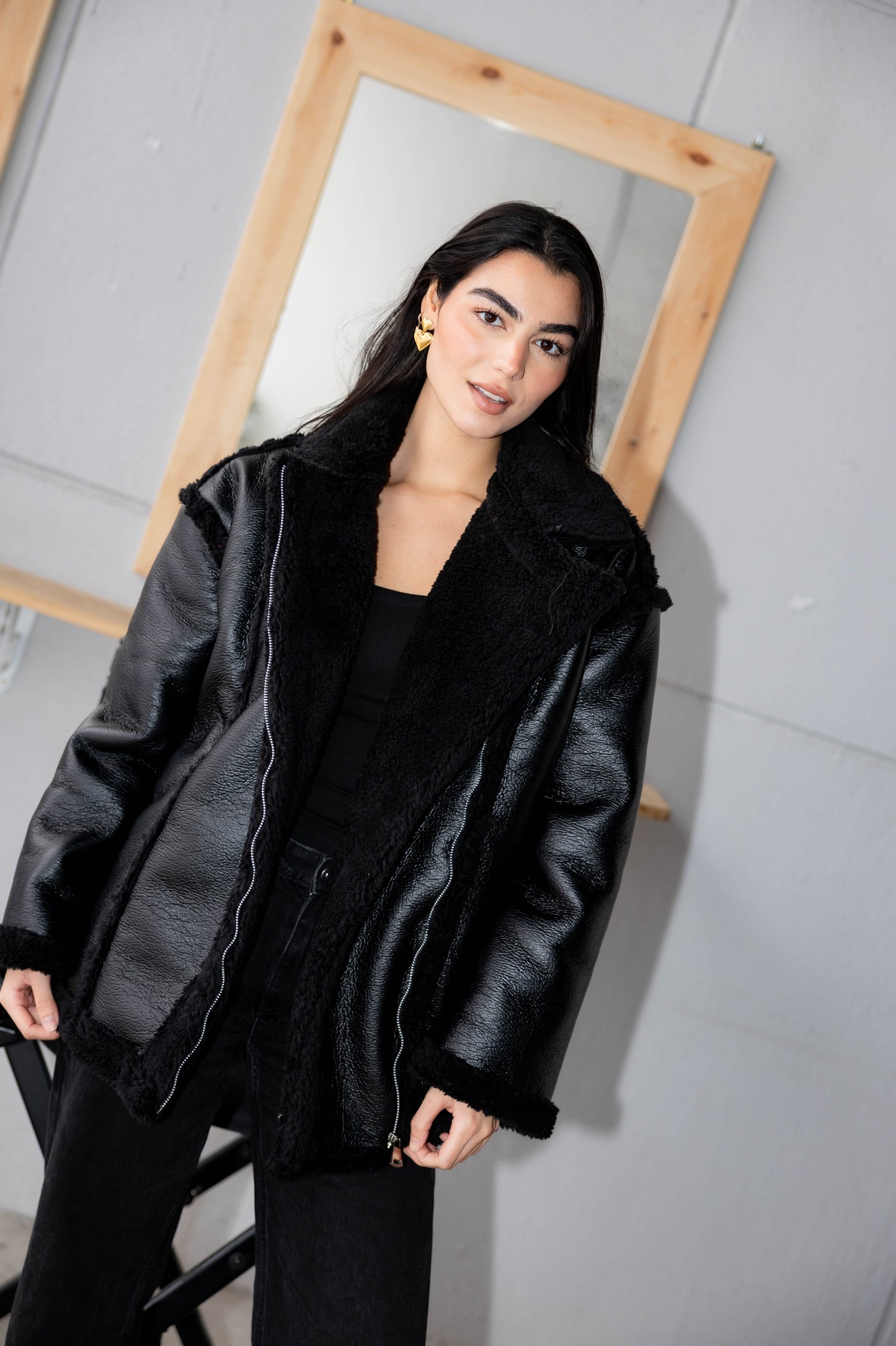 The Luxe Leather Jacket In Black