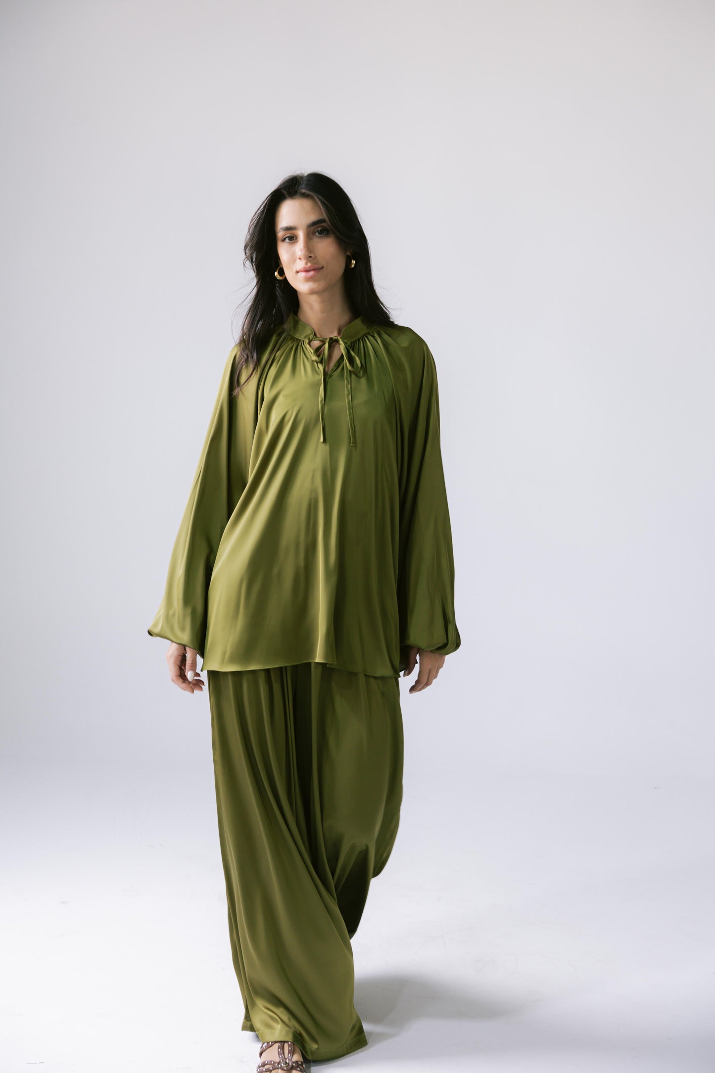 Satin Affair Set - Kiwi