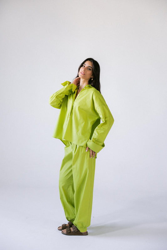 By The Beach Poplin Set - Pineapple